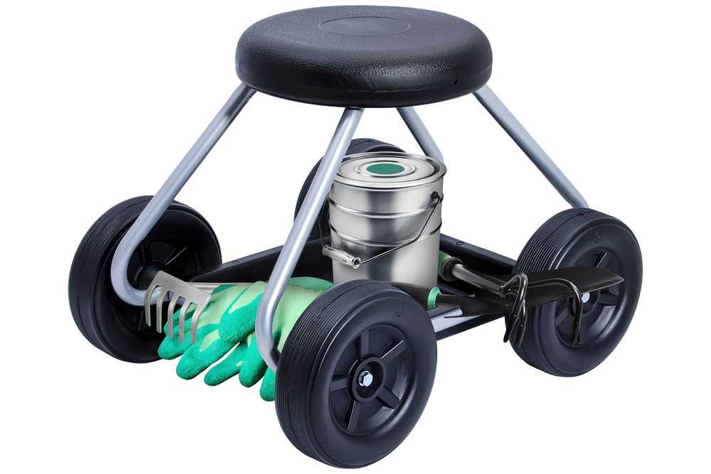 KRZESŁO DO PRAC W DOMU OGRODZIE BEZPIECZNE KOLANA 41X52X40 CM MAX 90 KG Materiał plastik