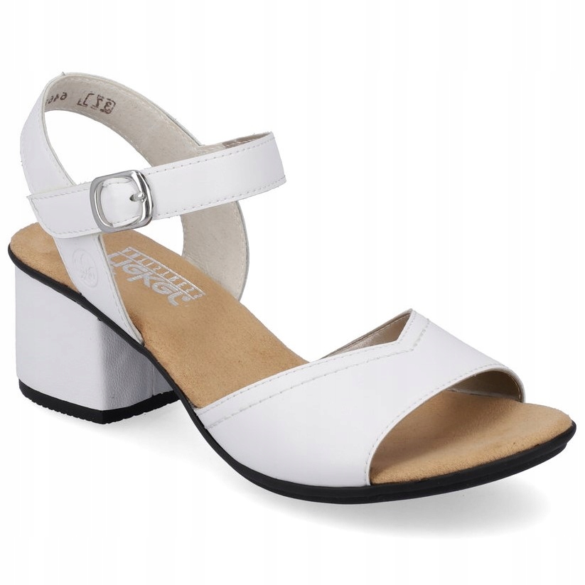 

sandały Rieker skórzane na Komfortowym obcasie