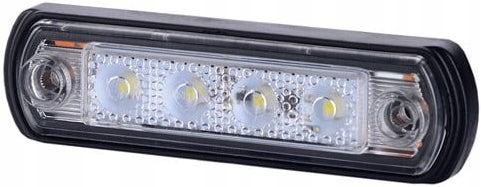 

Lampa obrysowa na podstawie gumowej prostej biała
