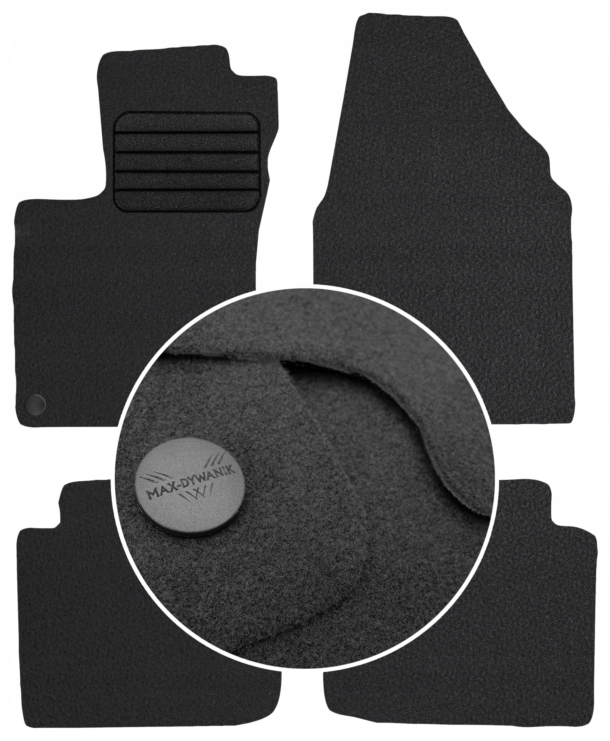 

Nissan Qashqai +2 5os 08-13 Wycieraczki welurowe