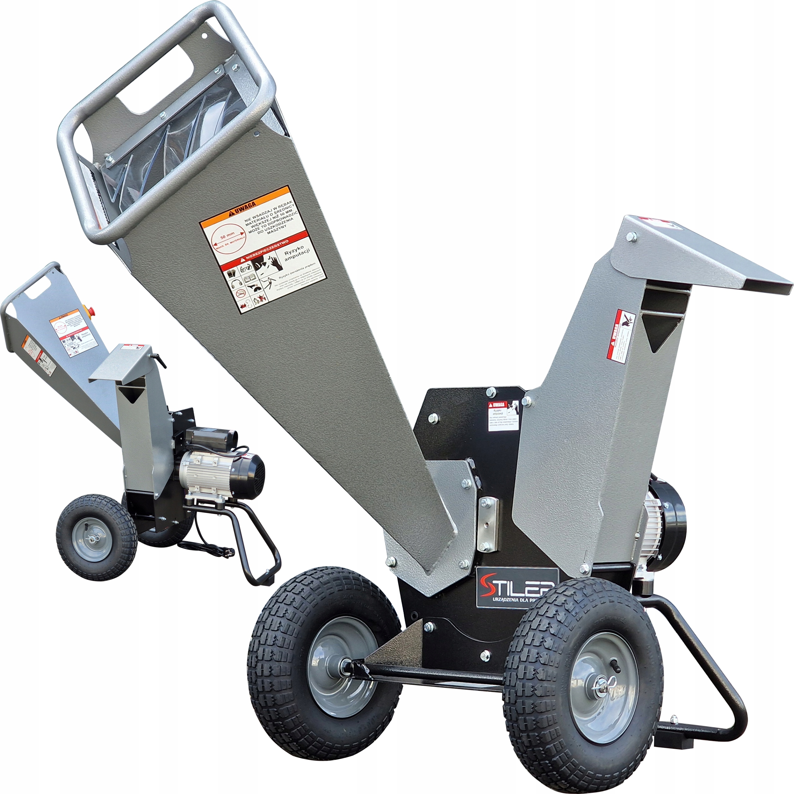 Elektrický Štěpkovač 230V 2,5 kW Drtič Na Větve Dřeva Stiler