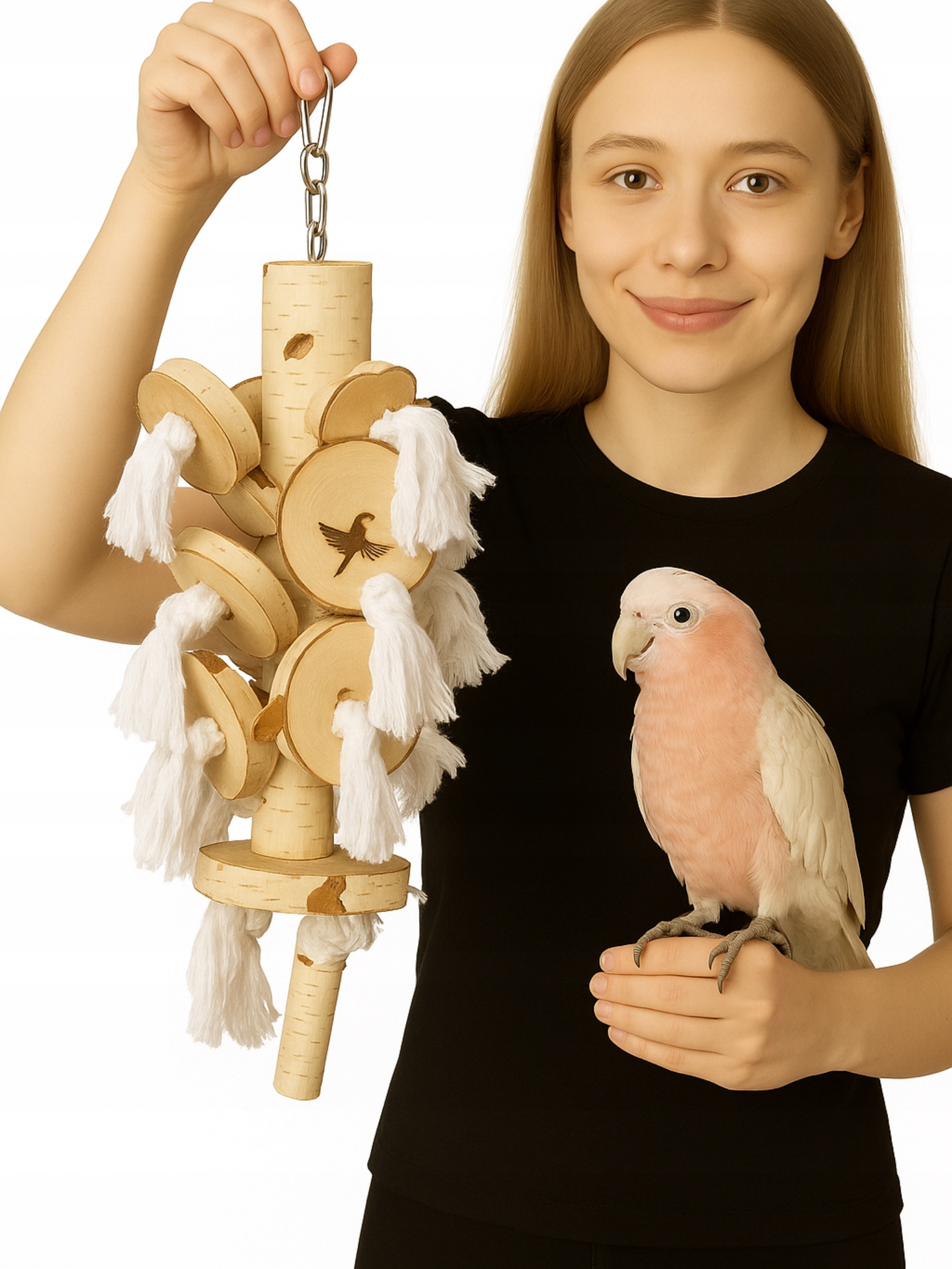 Levně Parrot Planet Přirozeně Kolíček s štětci pro středně velké papoušky