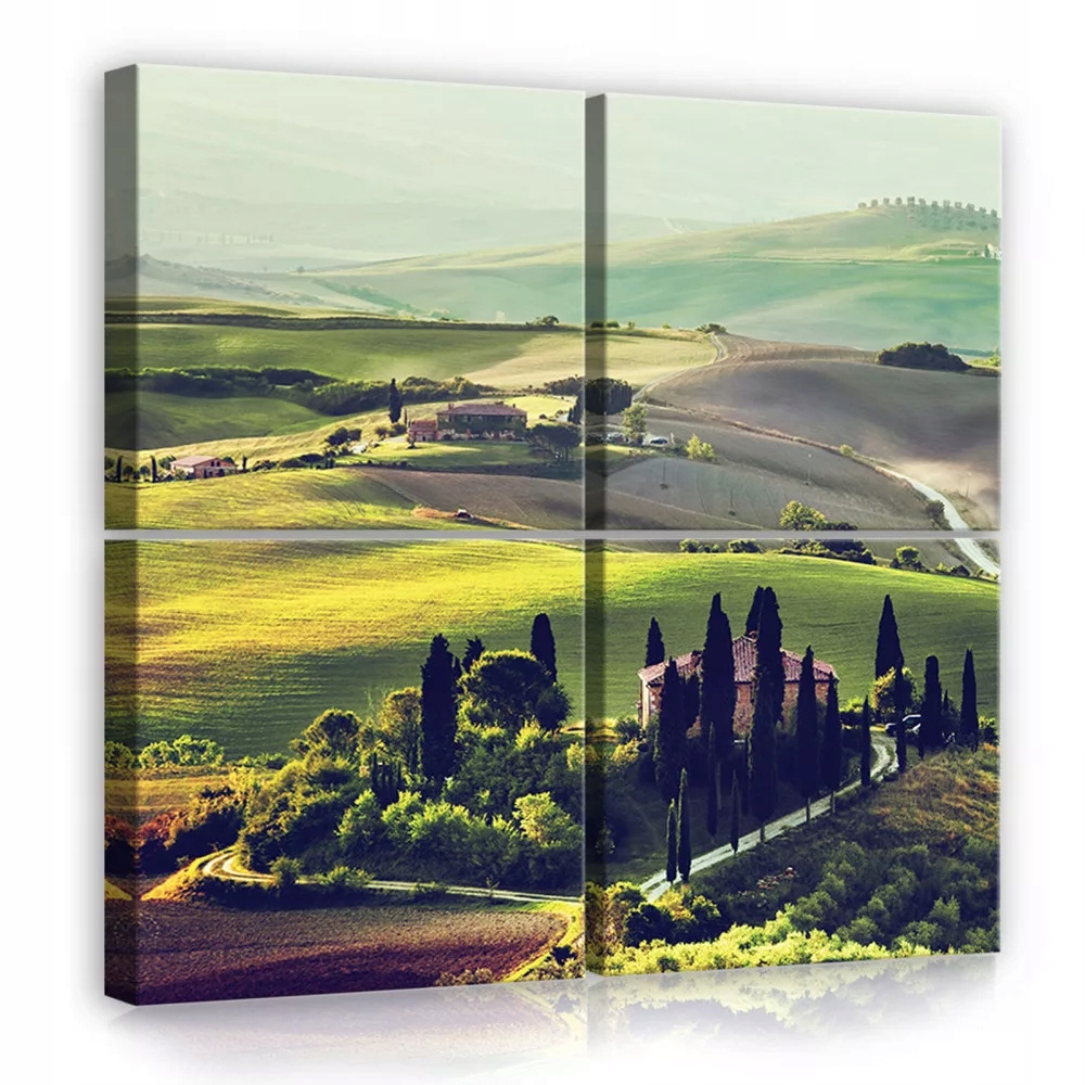 Obraz Na Plátně Canvas 50x50 Toskánsko Panorama