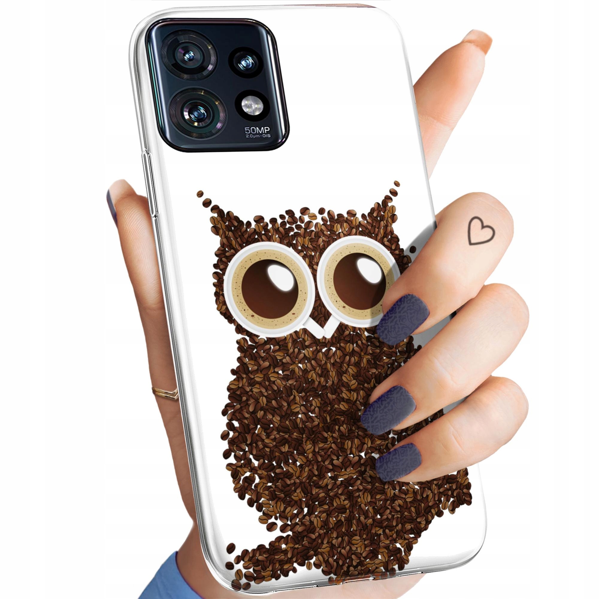 Etui Do Motorola Edge 40 Pro Kawa Coffe Kawusia Obudowa Pokrowiec