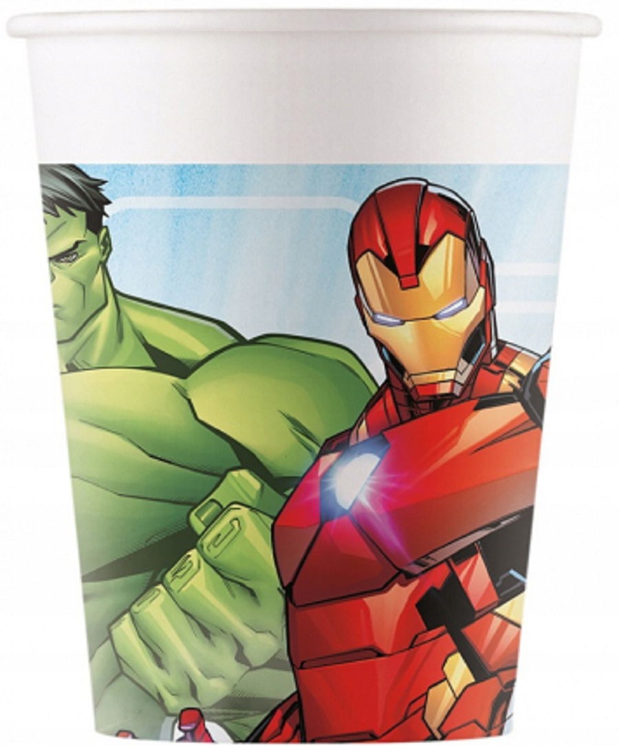 

Kubeczki papierowe Mighty Avengers 200ml, 8 szt.