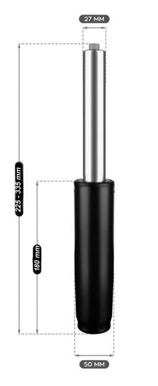 Podnośnik Siłownik Amortyzator do Krzesła Fotel czarny uniwersalny EAN (GTIN) 5901115187622