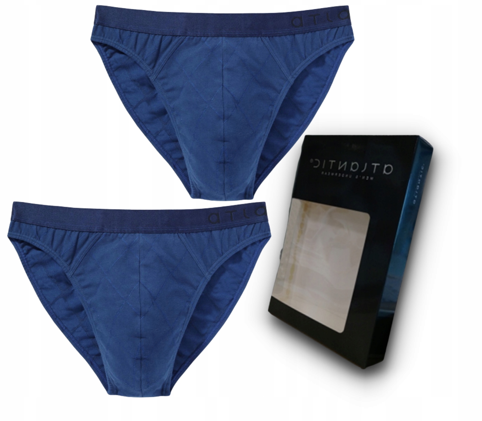 

Atlantic Slipy męskie MP-1188 bawełna L denim 2szt