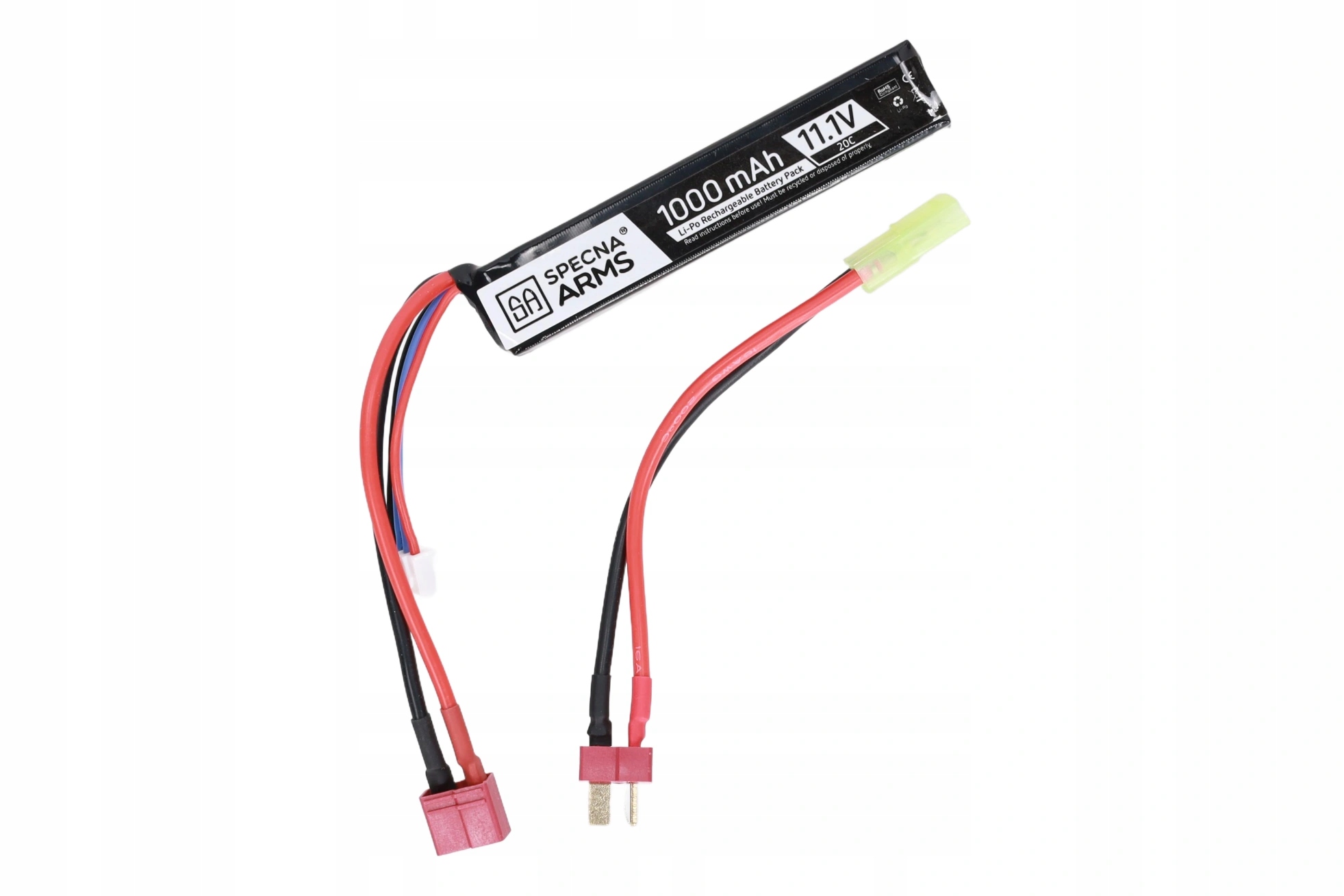 Akumulator LiPo Specna Arms 11.1V 1000mAh 20C T-Connect (Deans)