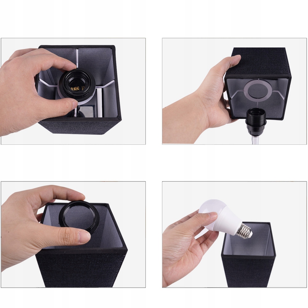 2 LAMPKA NOCNA STOŁOWA E27 LAMP NOCNA DEKORACJA SYPIALNI REGULOWANA JASNOŚĆ Zasilanie sieciowe