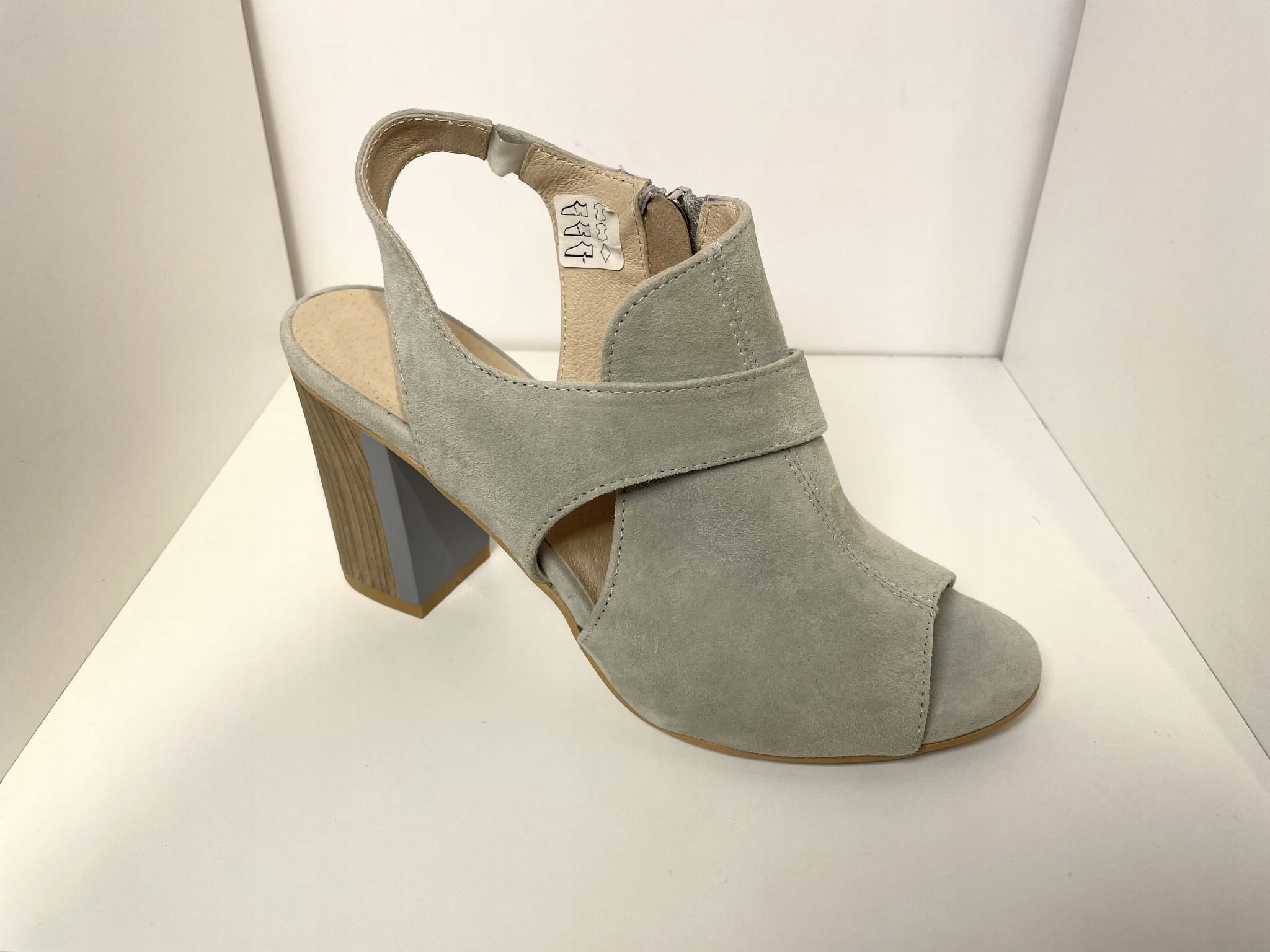 Dámské sandály Higo kůže 1983 Popiel /Wel 39