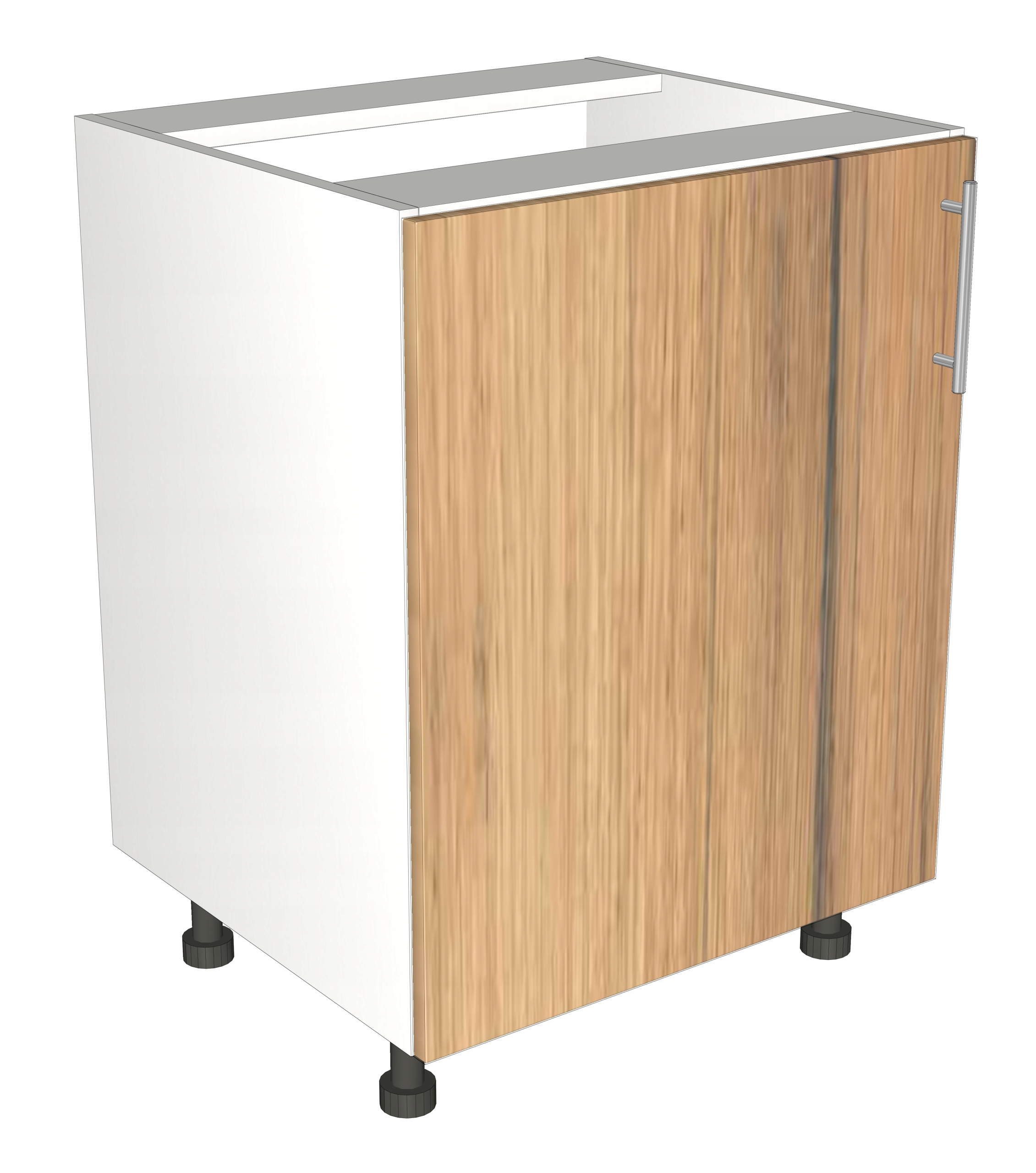 MEBLE KUCHENNE NAROŻNIK ZŁOŻONE SZARY-DĄB Liczba elementów w zestawie 10