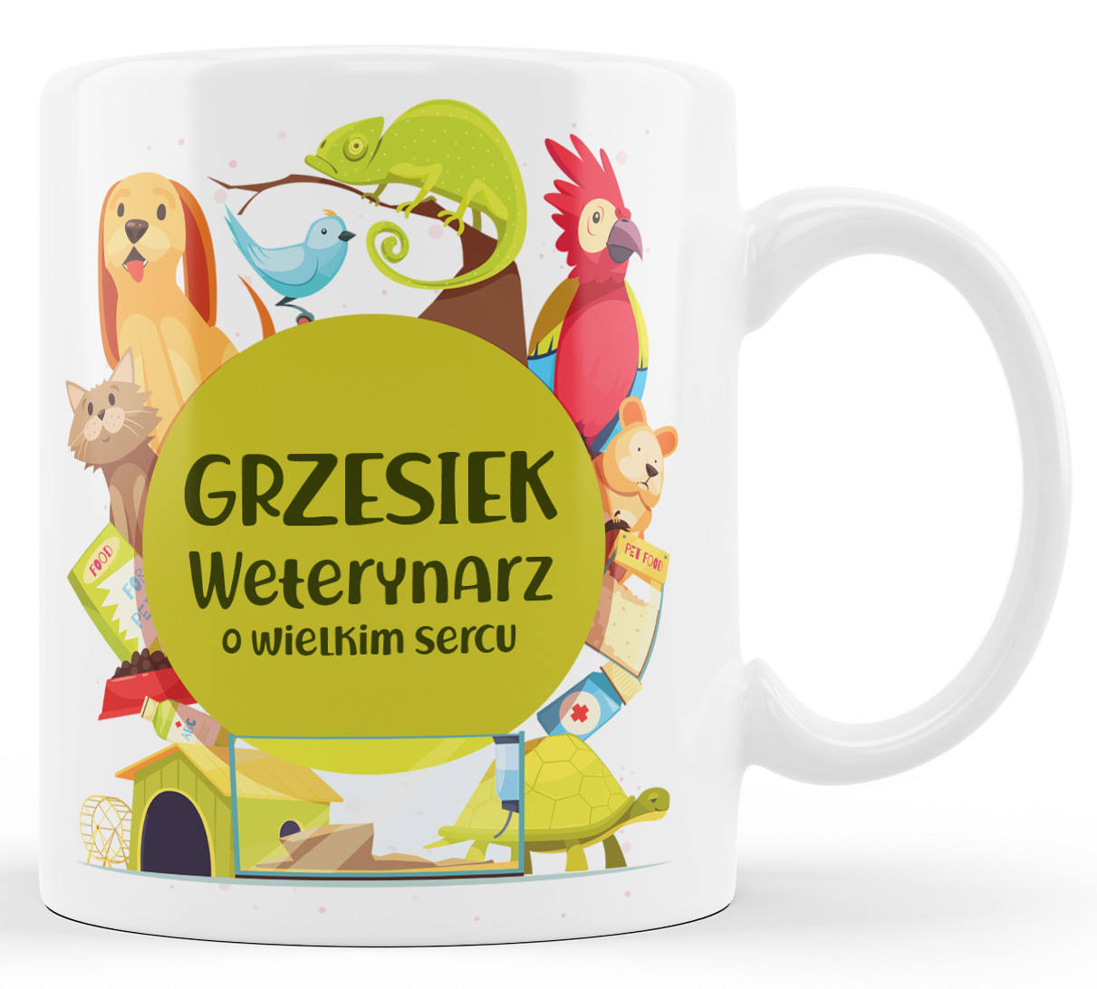 

Kubek dla weterynarza z podanym imieniem prezent.