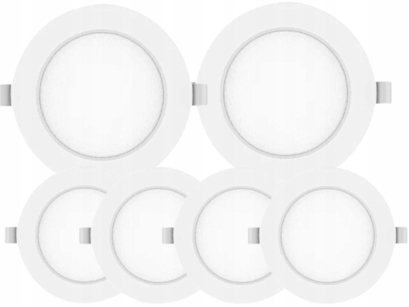 6x Lampička Panel Stropní Svítidlo Stropní Led 6W Objímka 3000K pro závěsný strop