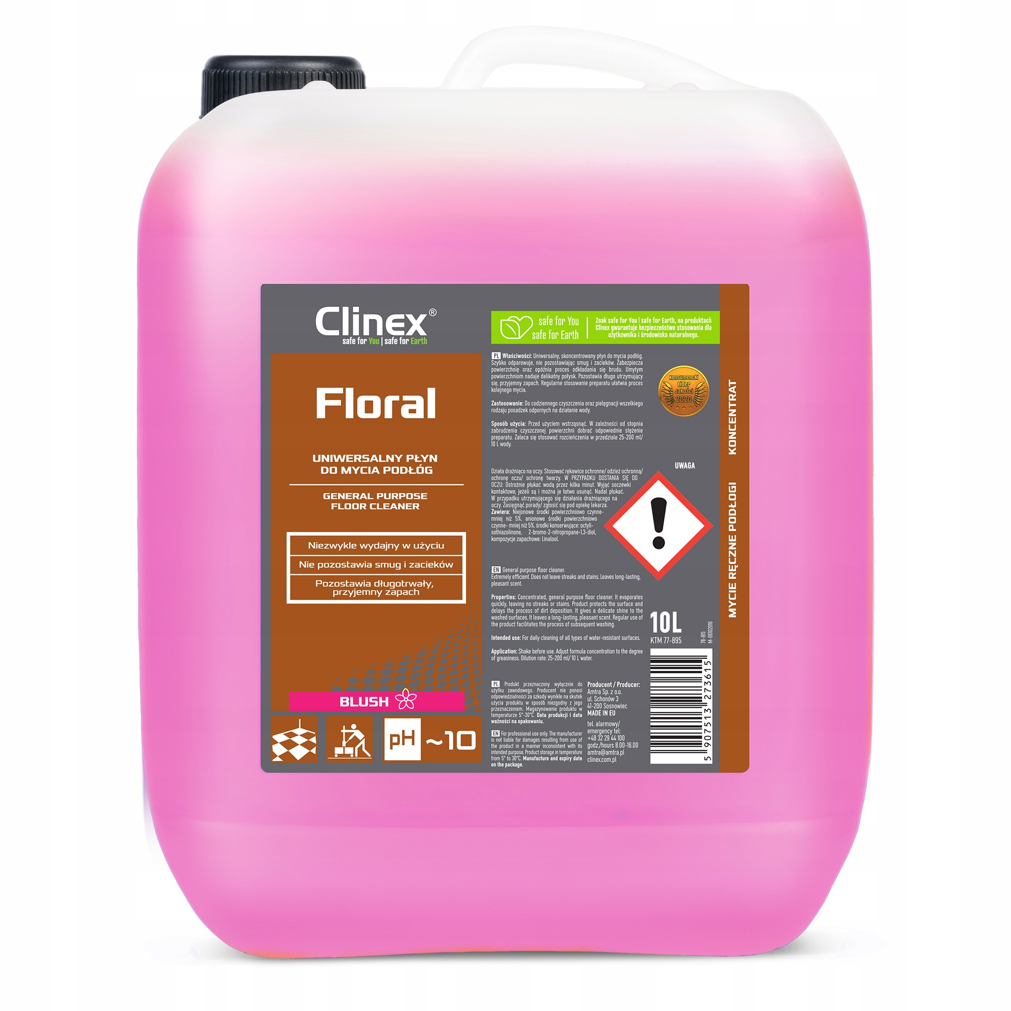 

Clinex Floral Blush 10L Płyn Do Mycia Podłóg