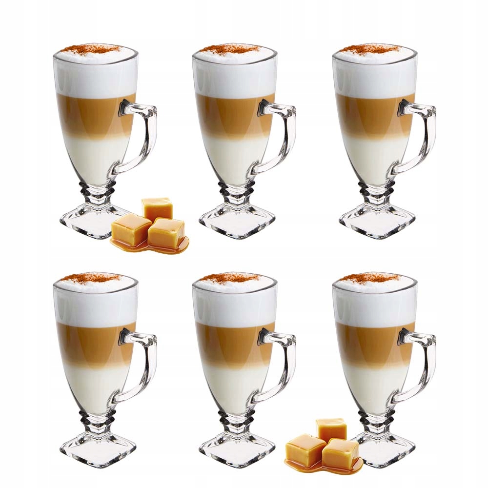 

Szklanki Do Kawy Latte Geo 260 ml Komplet 6 Sztuk