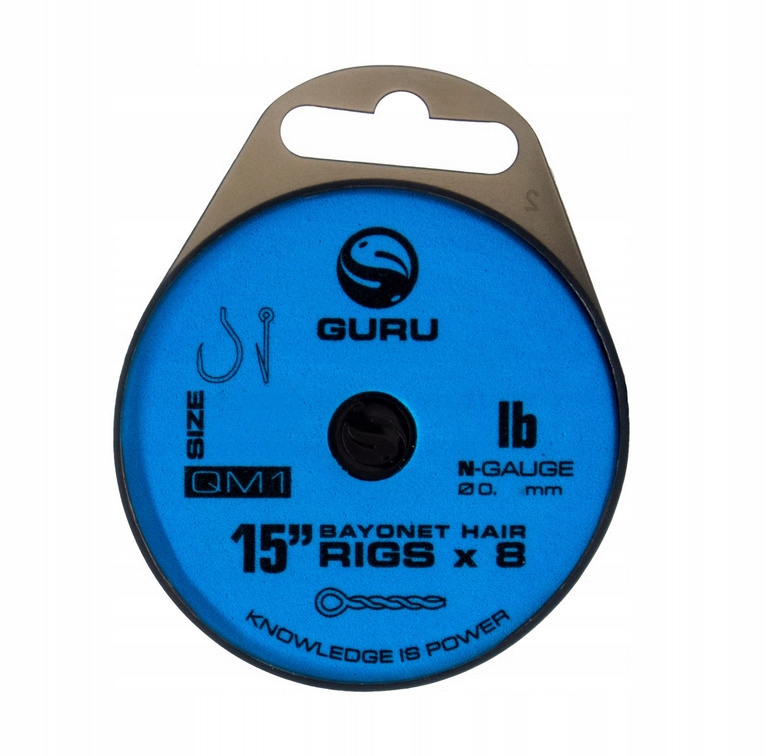 Przypony z igłą Guru QM1 15" Bayonet Rigs 0.19mm 7lb r.12