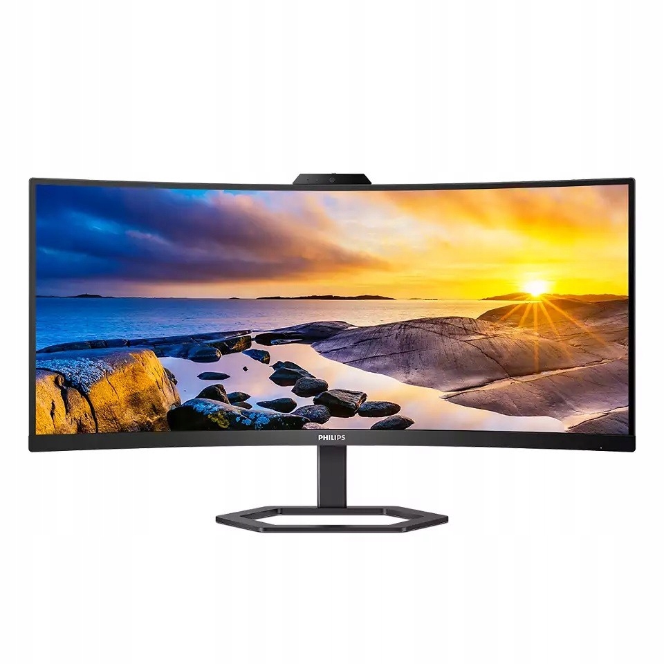 Philips Monitor 34 cale 34E1C5600HE Va Hdmi Dp Usb-c Has Kamera Głośniki
