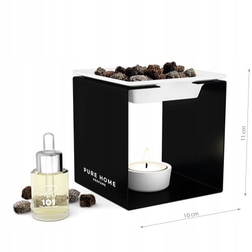 PURE HOME Kominek zapachowy steel 3 BIAŁY 101 Wysokość produktu 11 cm