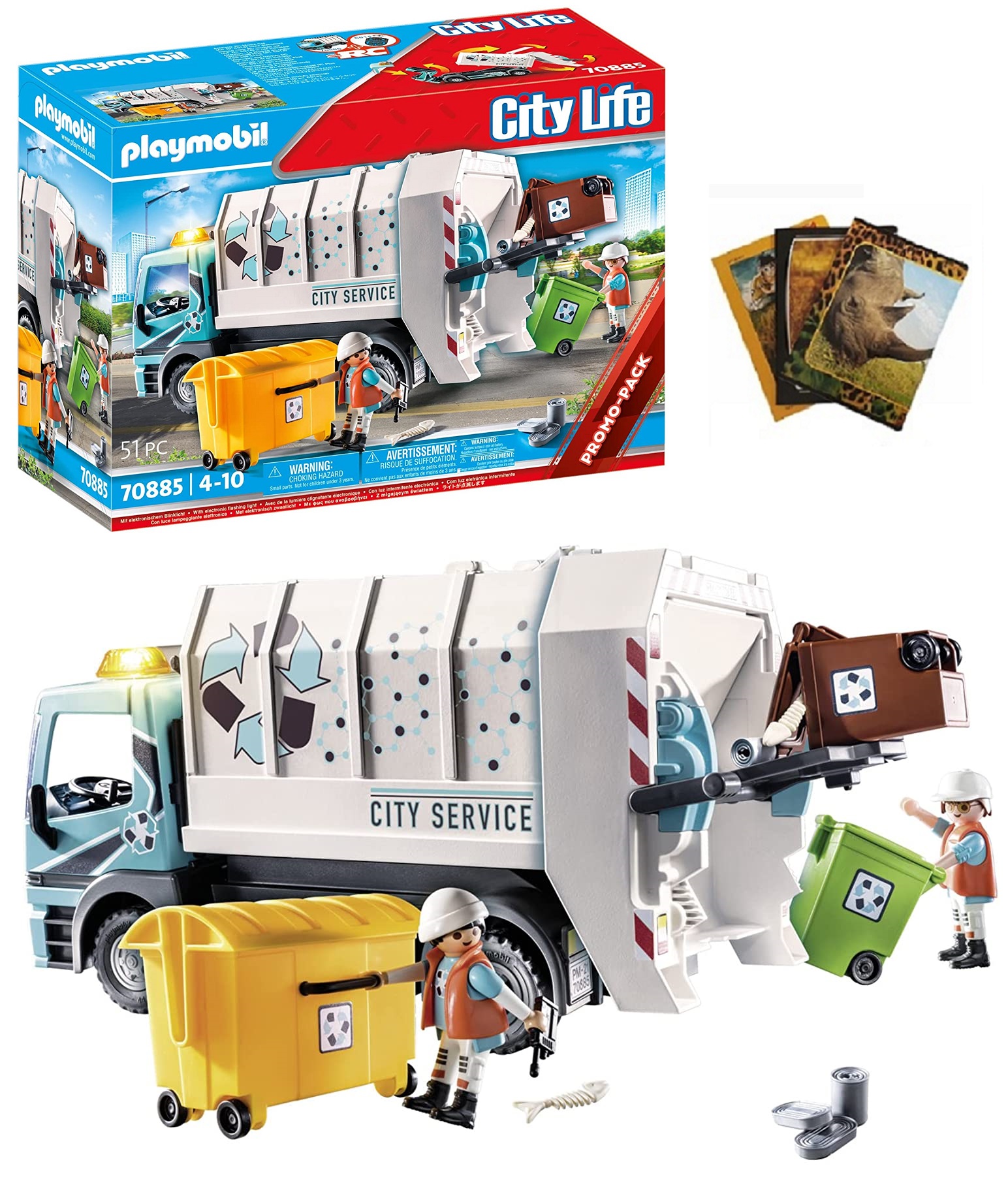 

Playmobil 70885 Śmieciarka z sygnałem świetlnym