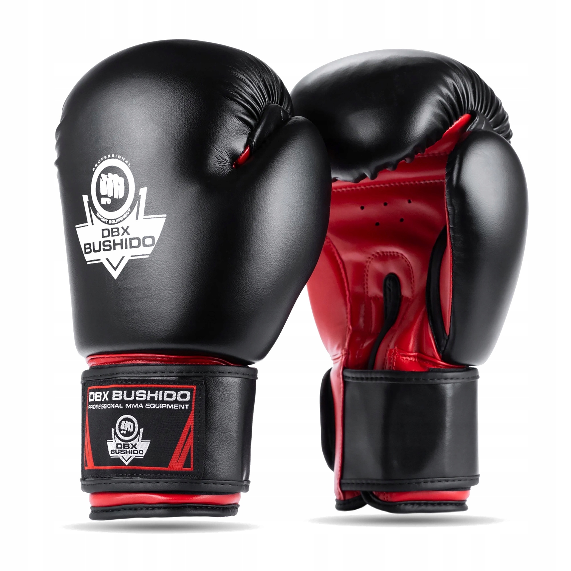 Rękawice bokserskie Dbx Bushido ARB-407 czarne/czerwone 12 oz