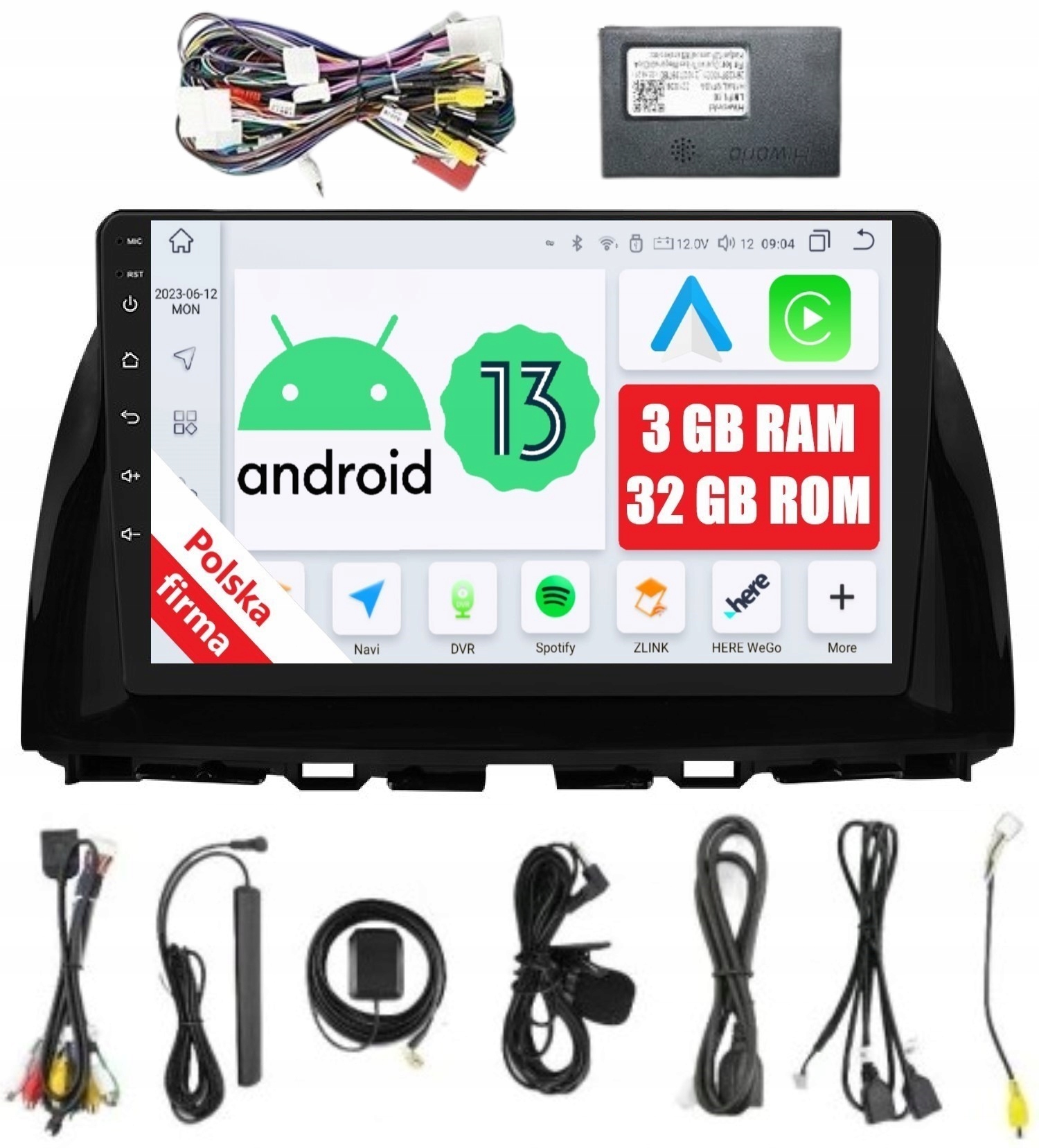 Navigácia Rádio 2DIN Android Mazda CX5 1 A 3/32 Gb Dsp Carplay Lte