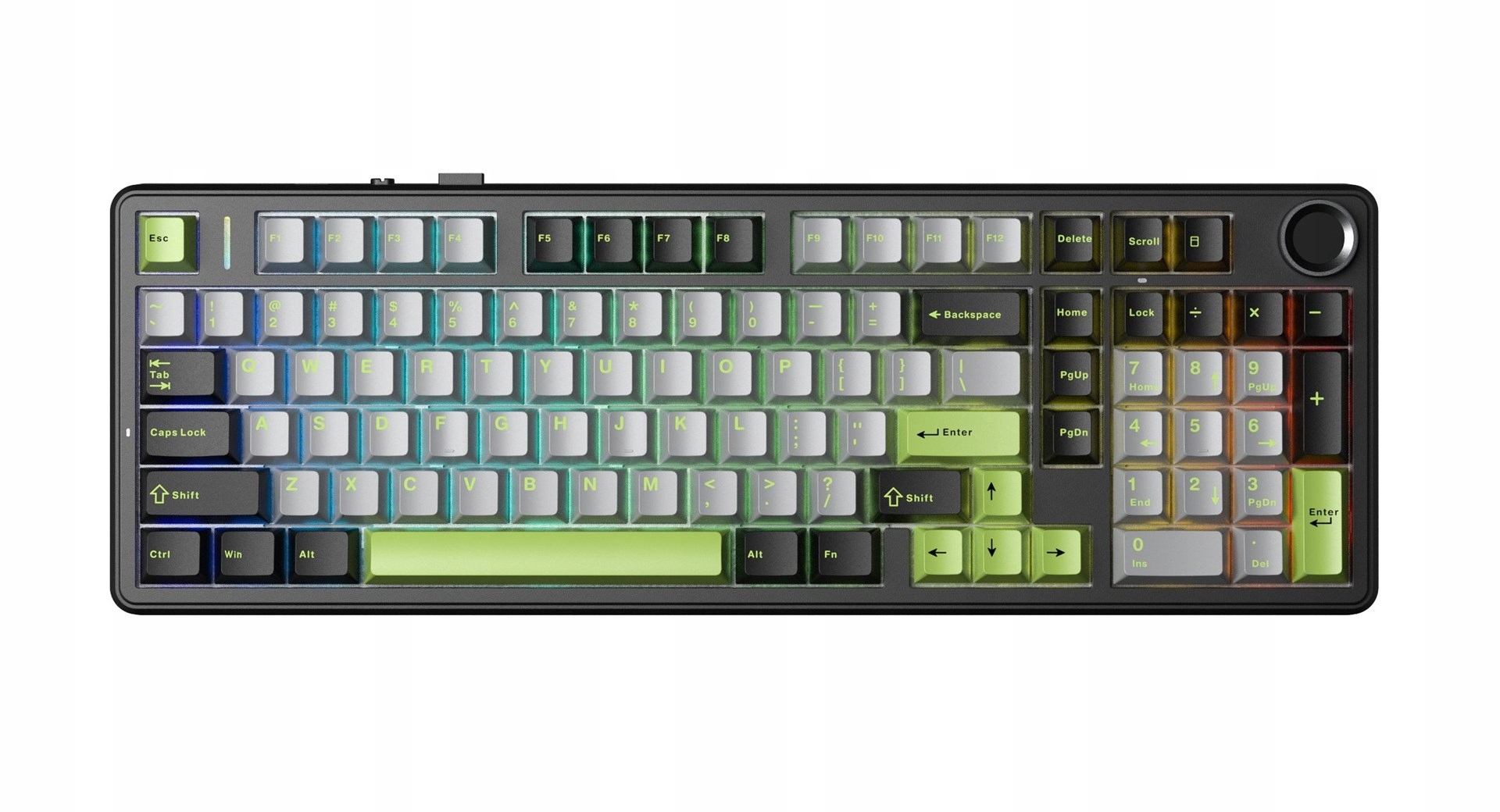 Klávesnice F99 Pro Black Gray Green GrayWood Aula