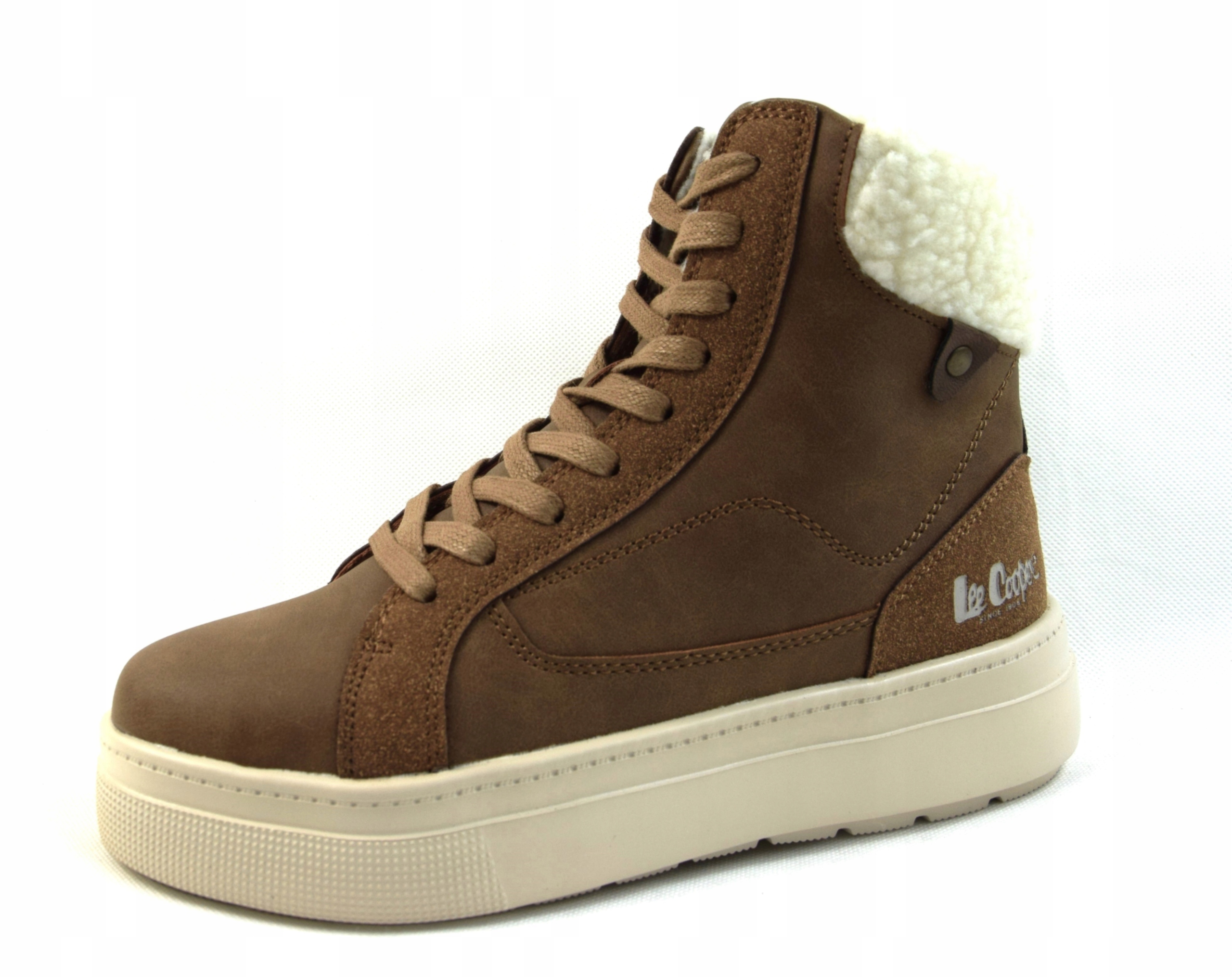 Zateplené kotníkové boty Lee Cooper LCJ-25-01-3735L hnědé, vel 37