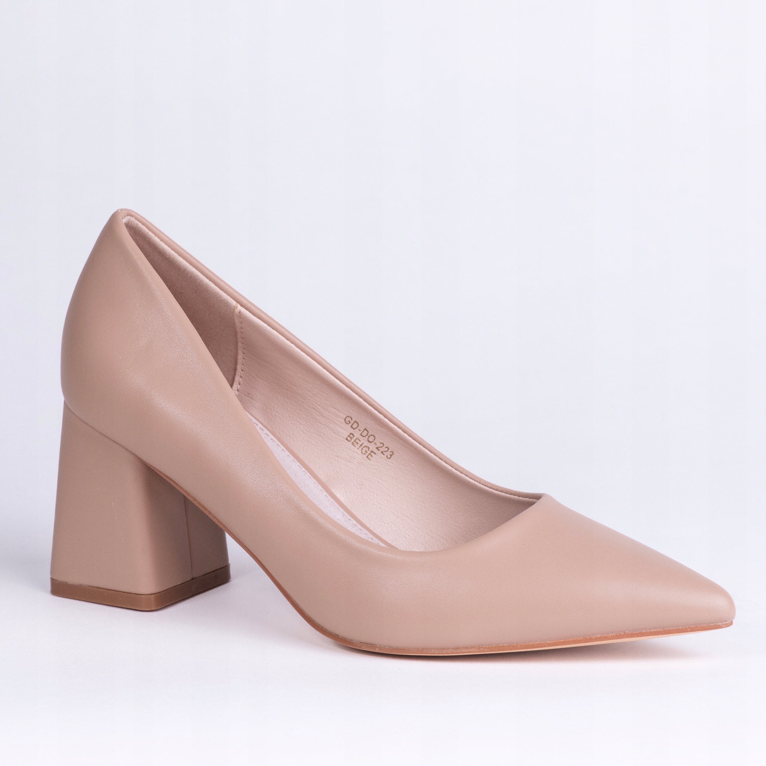 Dámské lodičky Goodin GD-DO-223 kůže klasická aplikace béžová 39