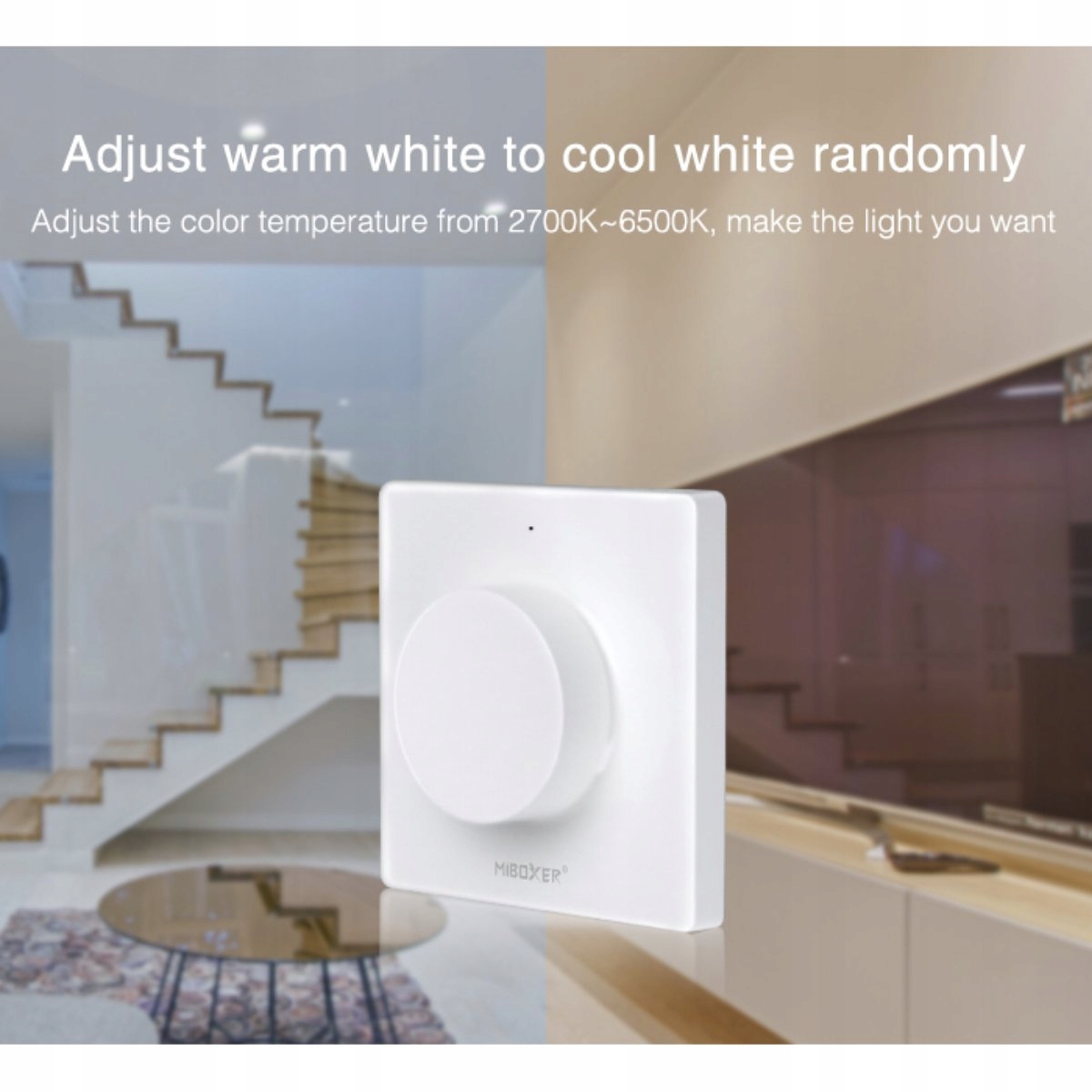 STEROWNIK LED PANEL MILIGHT K1 NAŚCIENNY MIBOXER BIAŁY Marka AKB-Poland