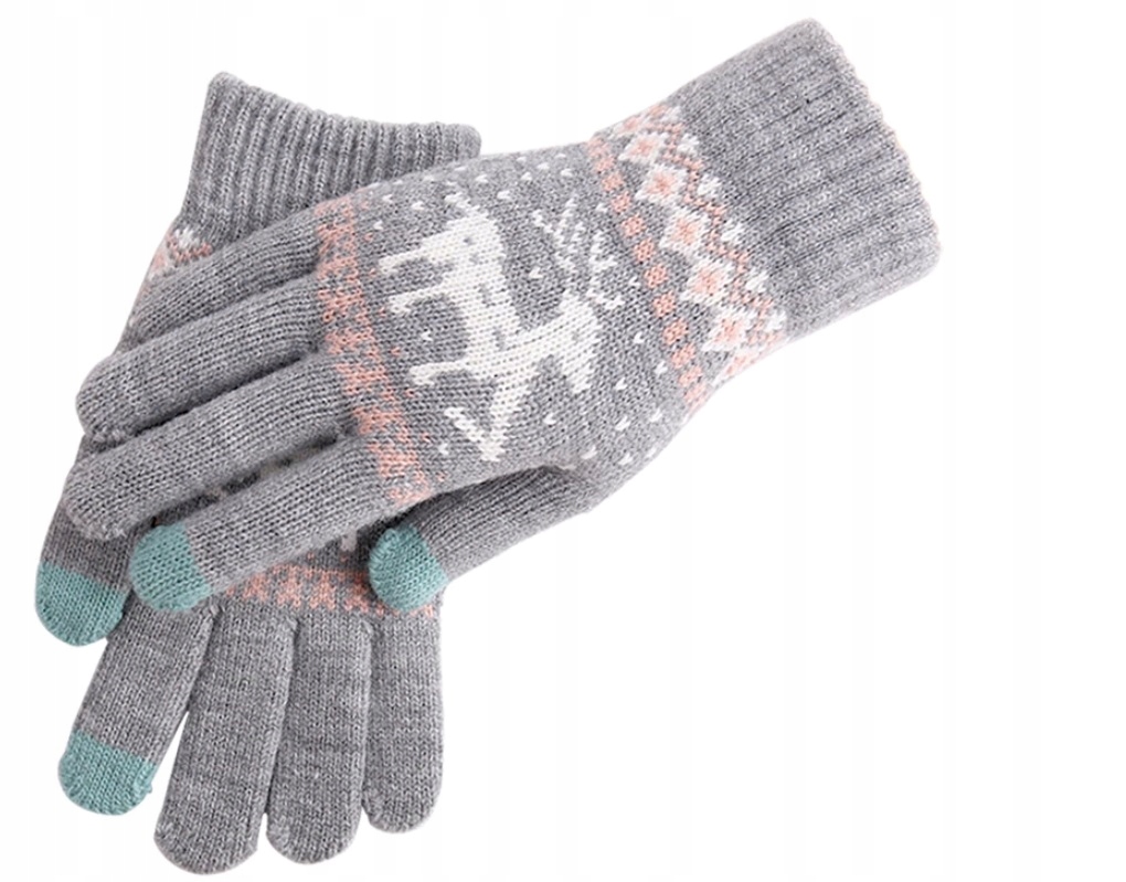 RĘKAWICZKI OCIEPLANE ZIMOWE TELEFON DOTYKOWE SZARY Kod producenta IWarm