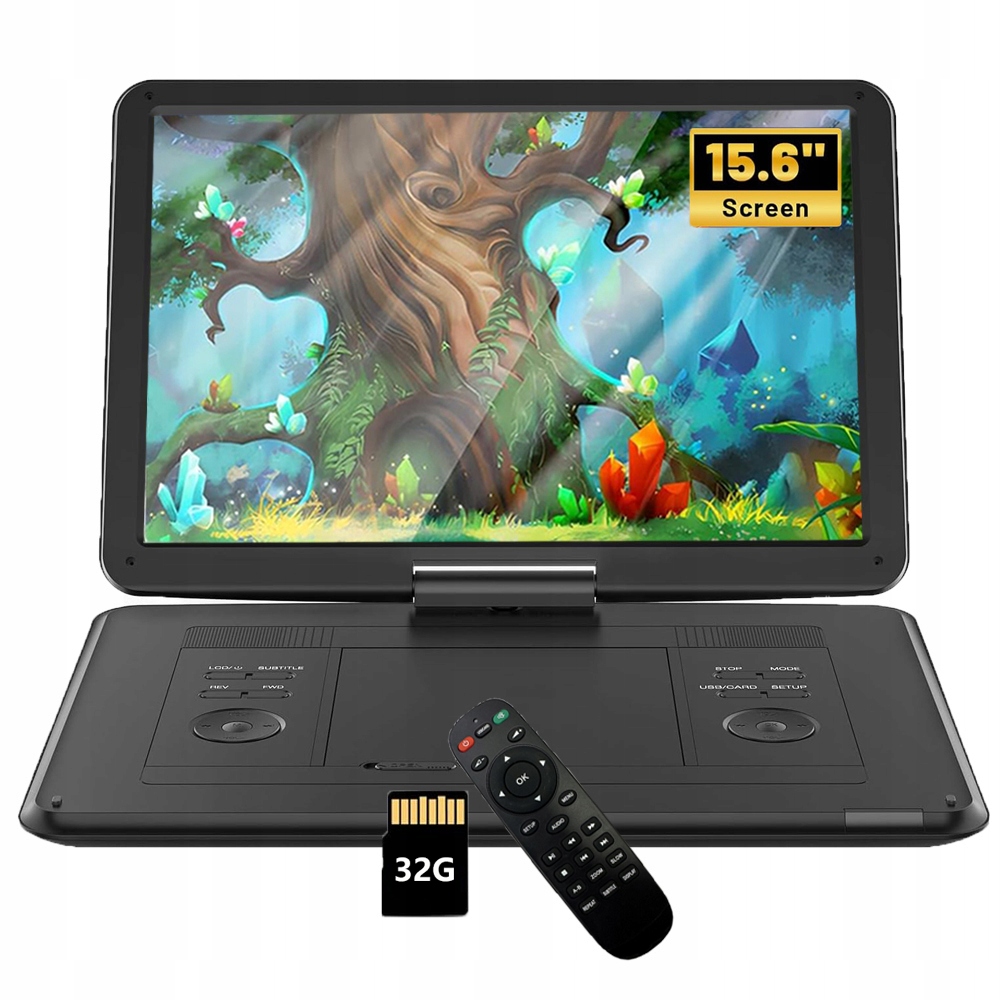 15.7" přenosný DVD přehrávač s otočným displejem o úhlopříčce 14,1" Z 32G