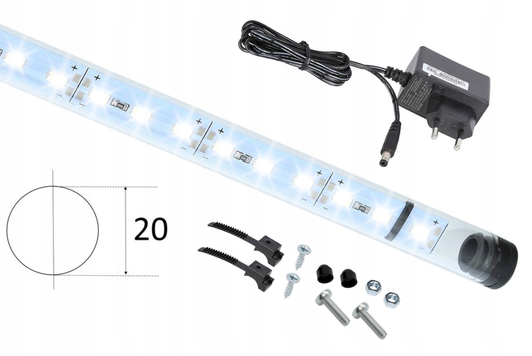 Led zářivka 5630 akvárium 60 cm I FI20
