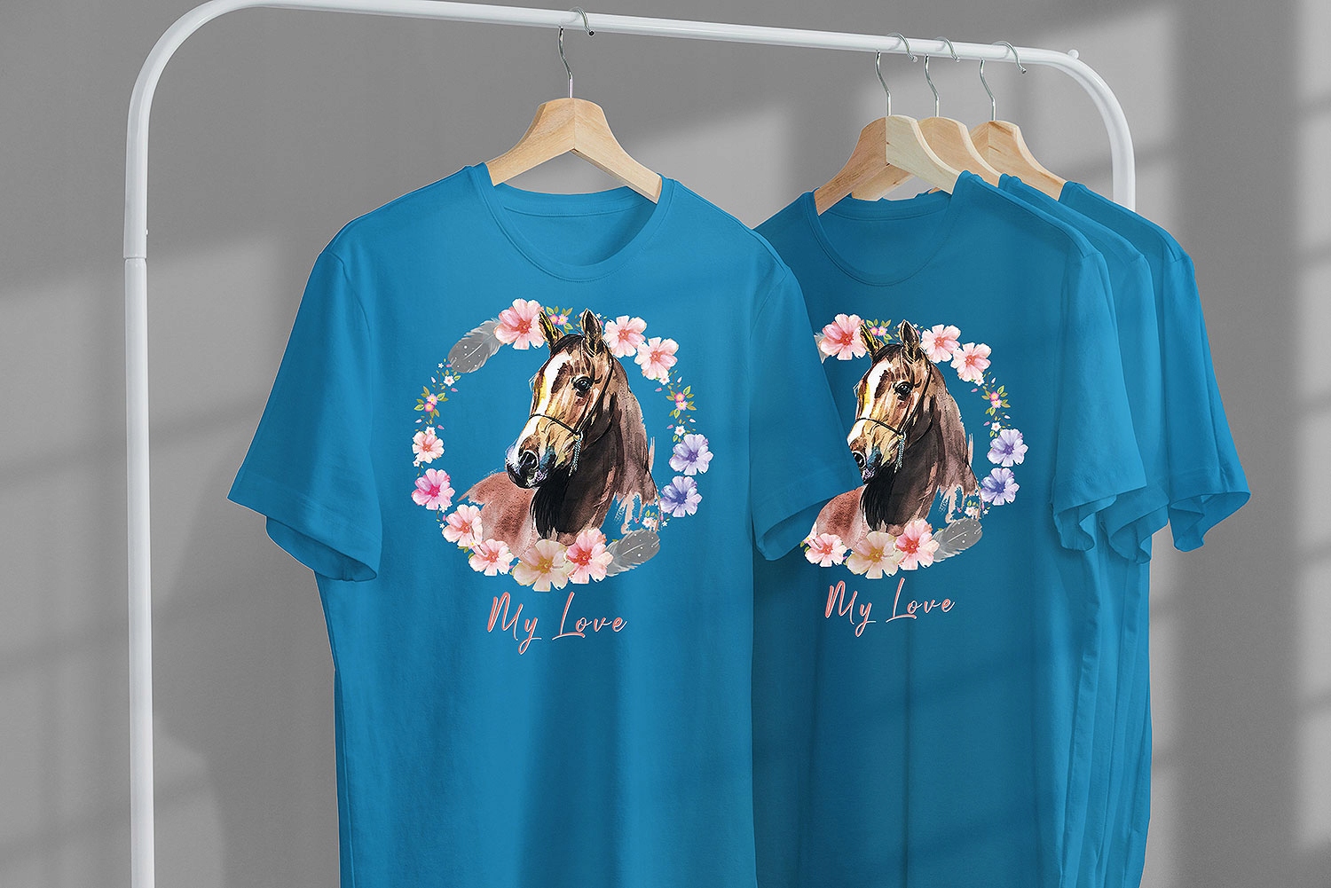 T-SHIRT KOSZULKA DLA DZIECKA KONIE 128 SUPER JAKOŚĆ Rozmiar S