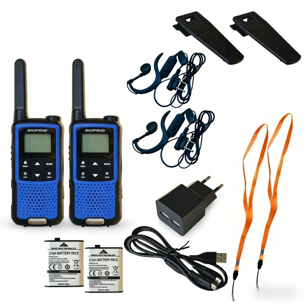 Walkie Talkie Krótkofalówka Łoki Toki Baofeng BF-T22 1400mAh słuchawki Pmr