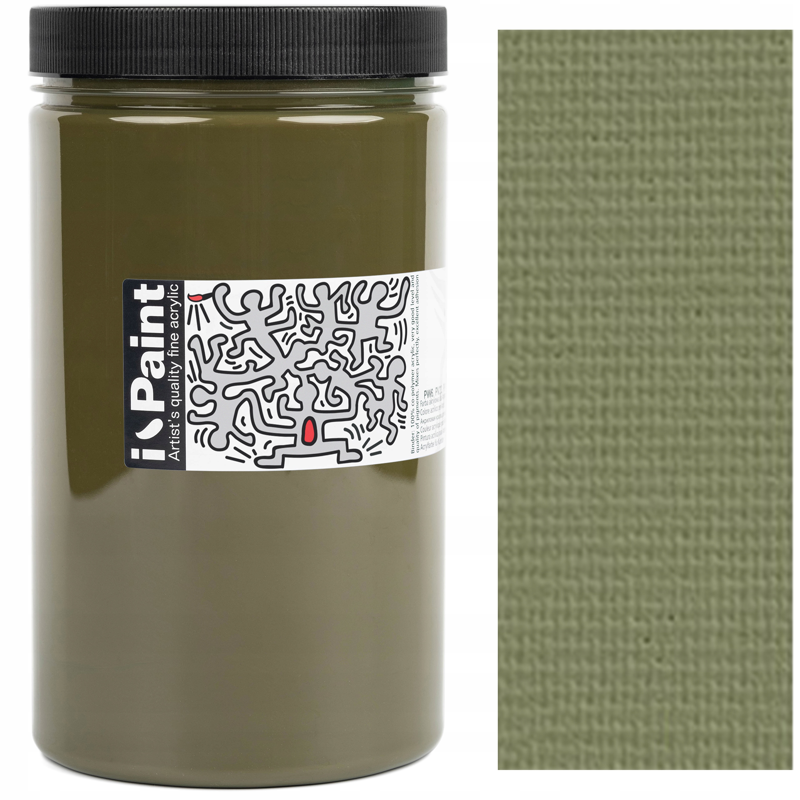 Barva Akrylová olivově zelená Renesans Ipaint 1200 Ml 17 Zeleň Šťavnatá