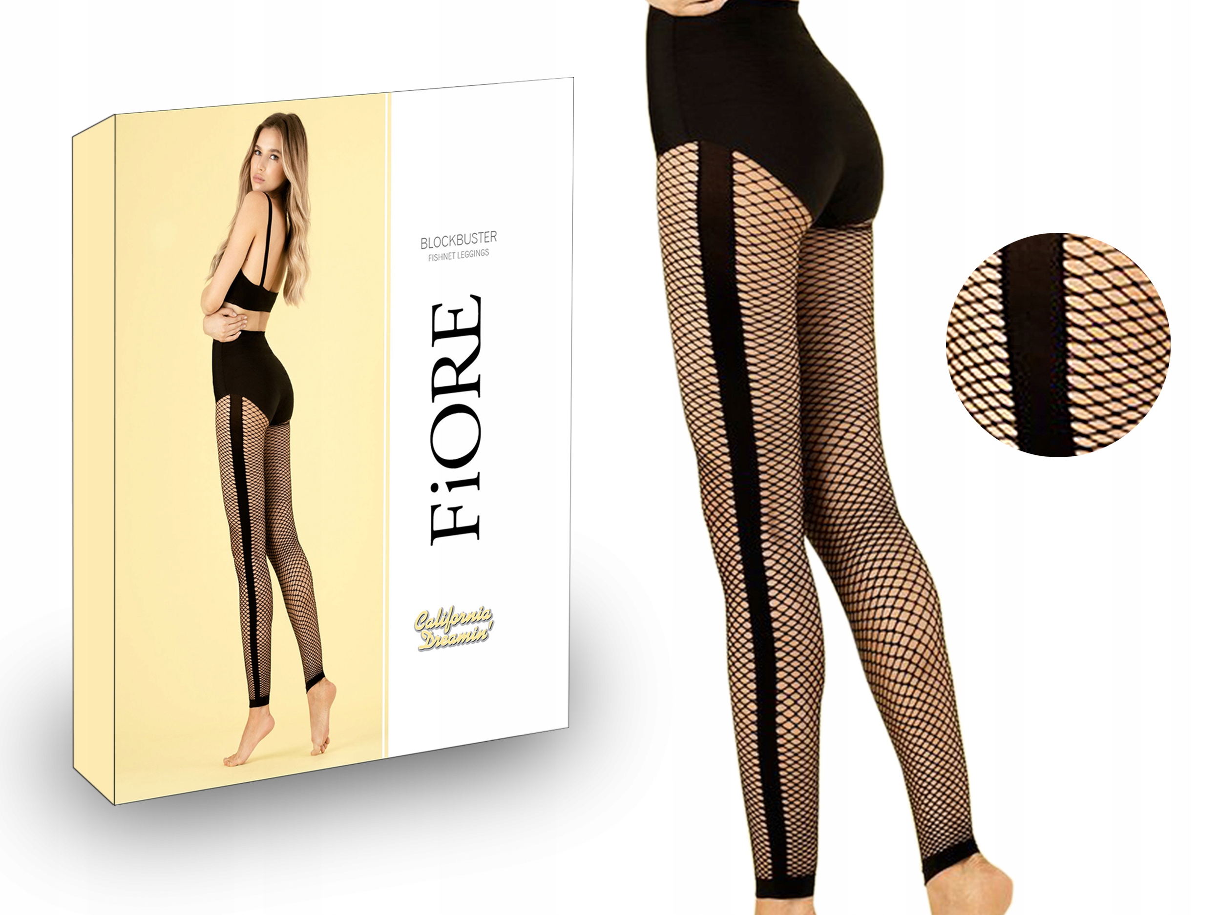 

Fiore legginsy kabaretki Blockbuster, lampas, 3-M