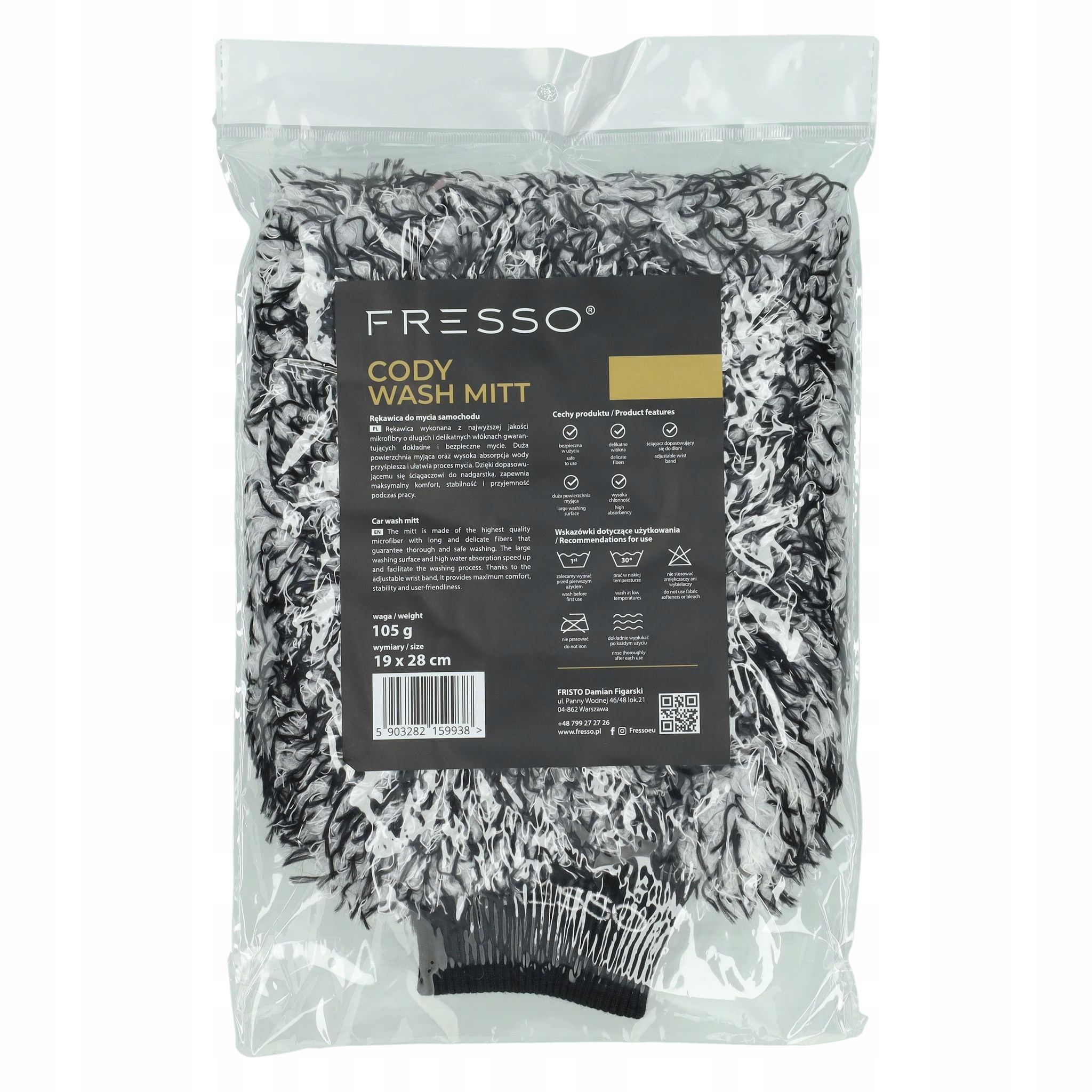 Fresso Cody Wash Mitt rękawica do mycia samochodu