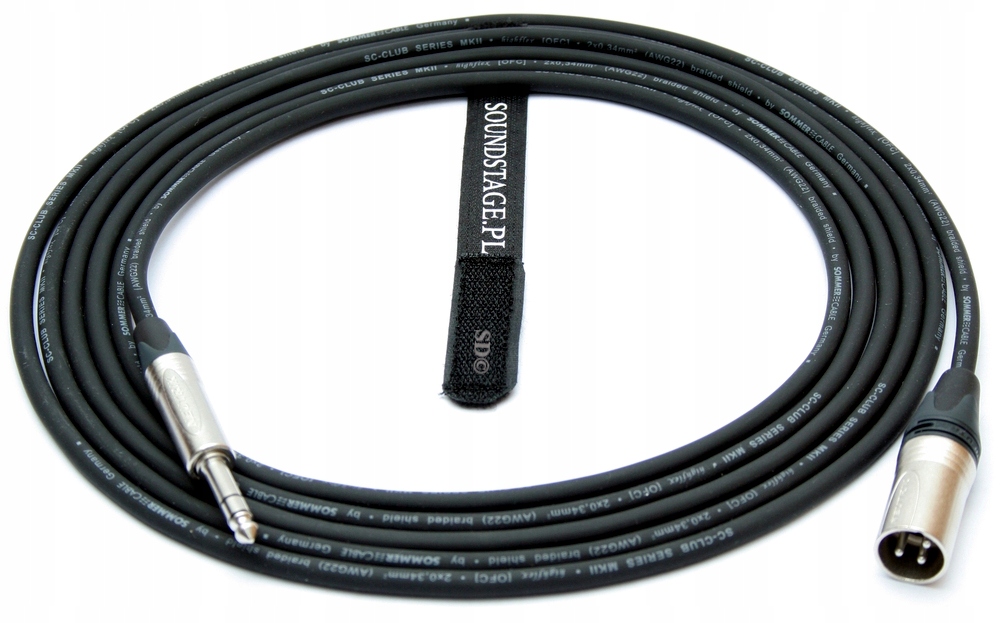 Przewód do monitorów studio odsłuchu JACK XLR 3M Marka Inna