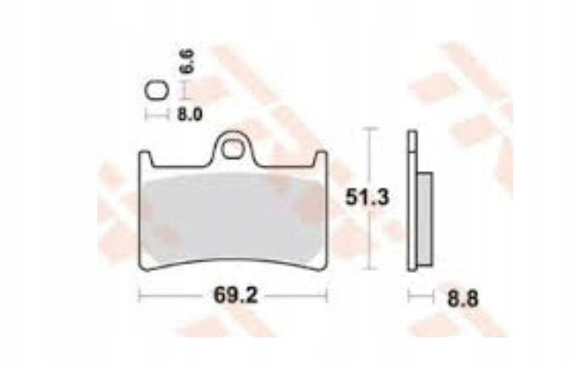 TRW KLOCKI HAMULCOWE PRZÓD YAMAHA FJR 1300 01-16