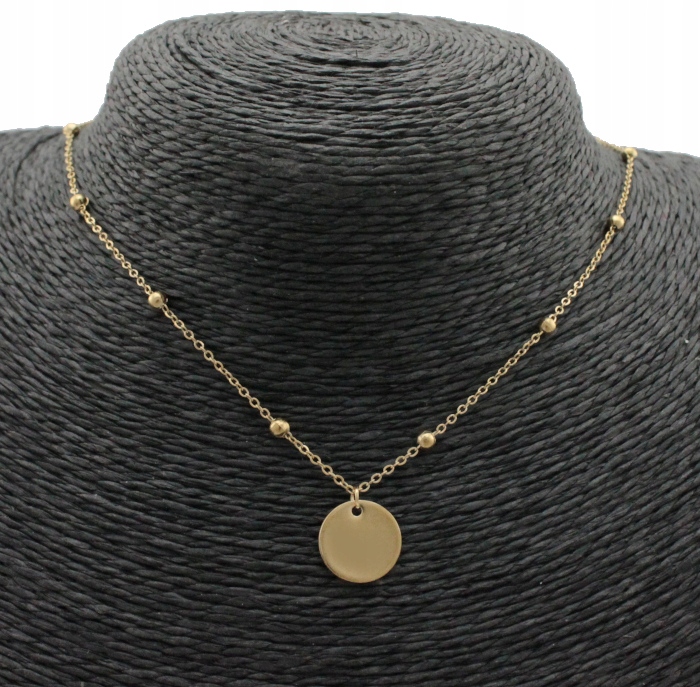 

Naszyjnik Złoty Z Kółkiem Stainless Steel