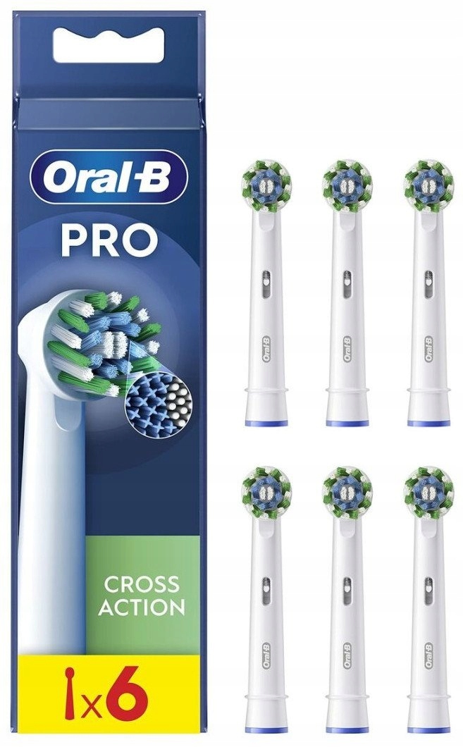 Oral-B Główka do Szczoteczki do Zębów Oral-B Pro Cross Action 6 Sztuk