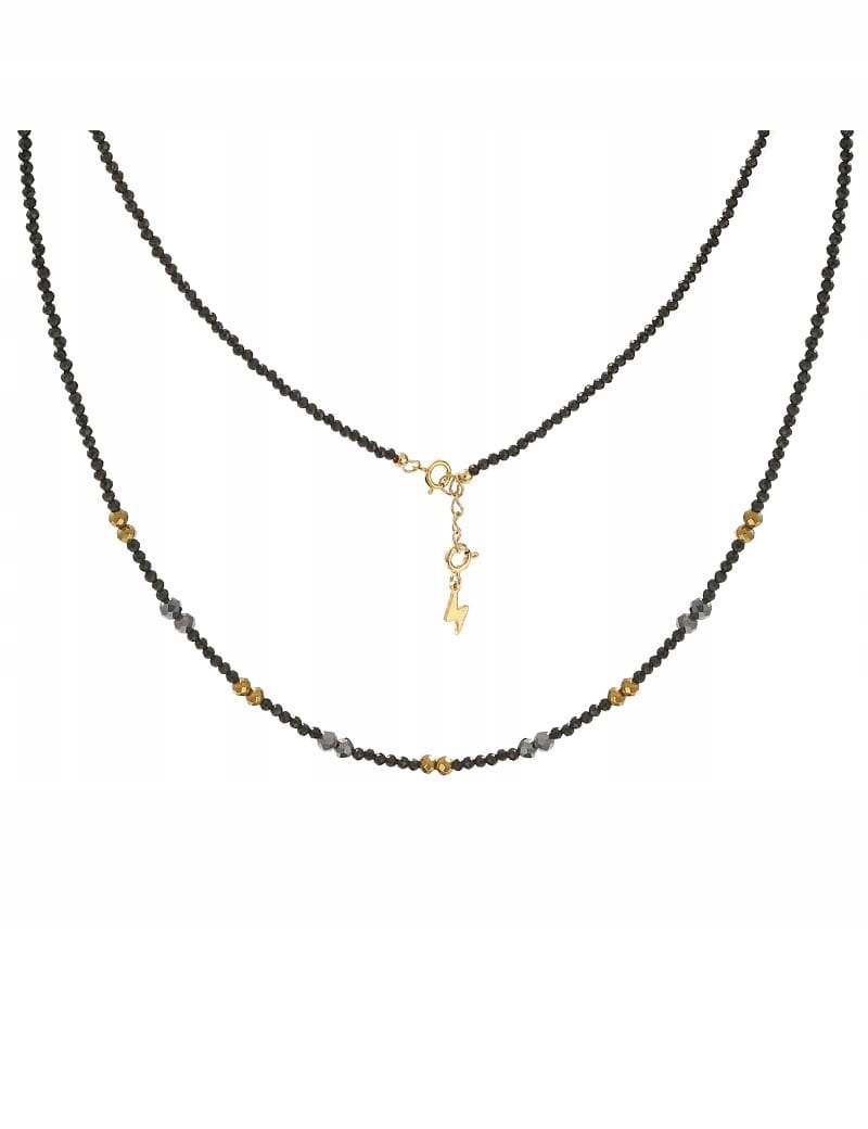 

Złoty Choker Spinel Hematyt Teherz 925
