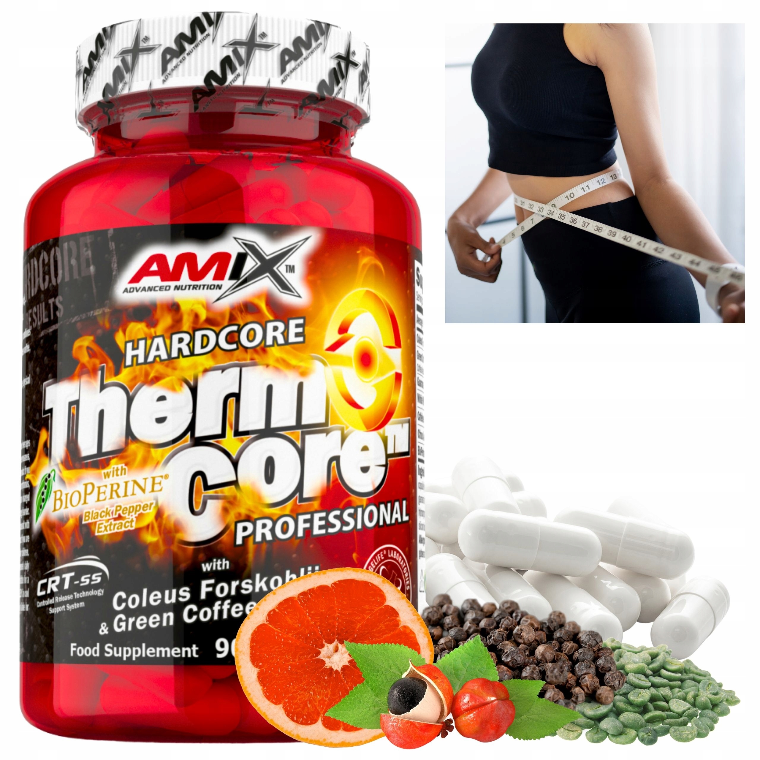 spalovač tuků pro ženy Amix Thermo Core Pro 45 dnů Extrémní Spalovač