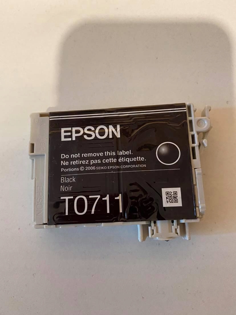 EPSON WKŁAD TUSZ T0711 BLACK ORYGINAŁ PUSTY