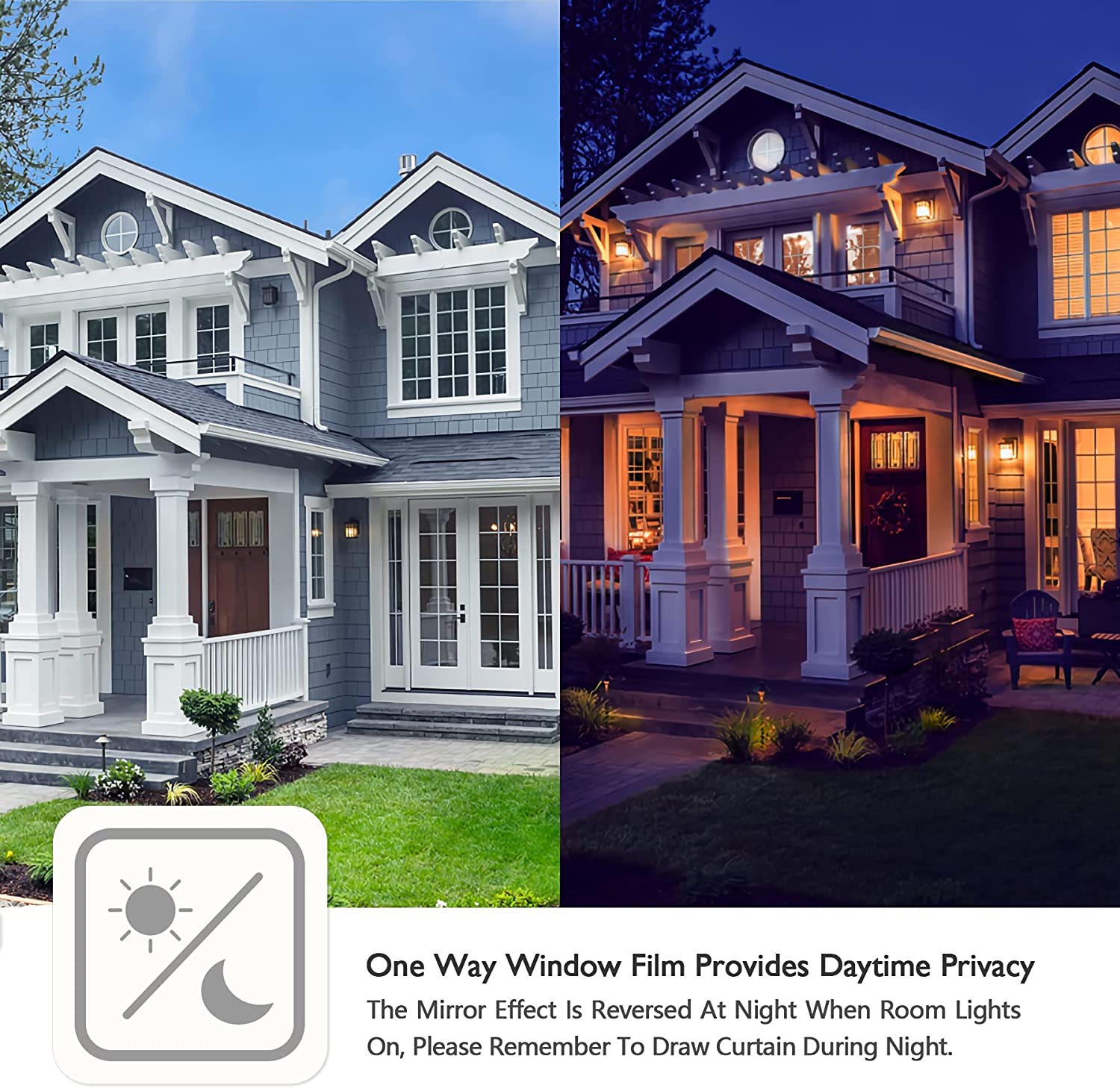 Folia okienna jednokierunkowa klosz niebieski Kolor odcienie niebieskiego