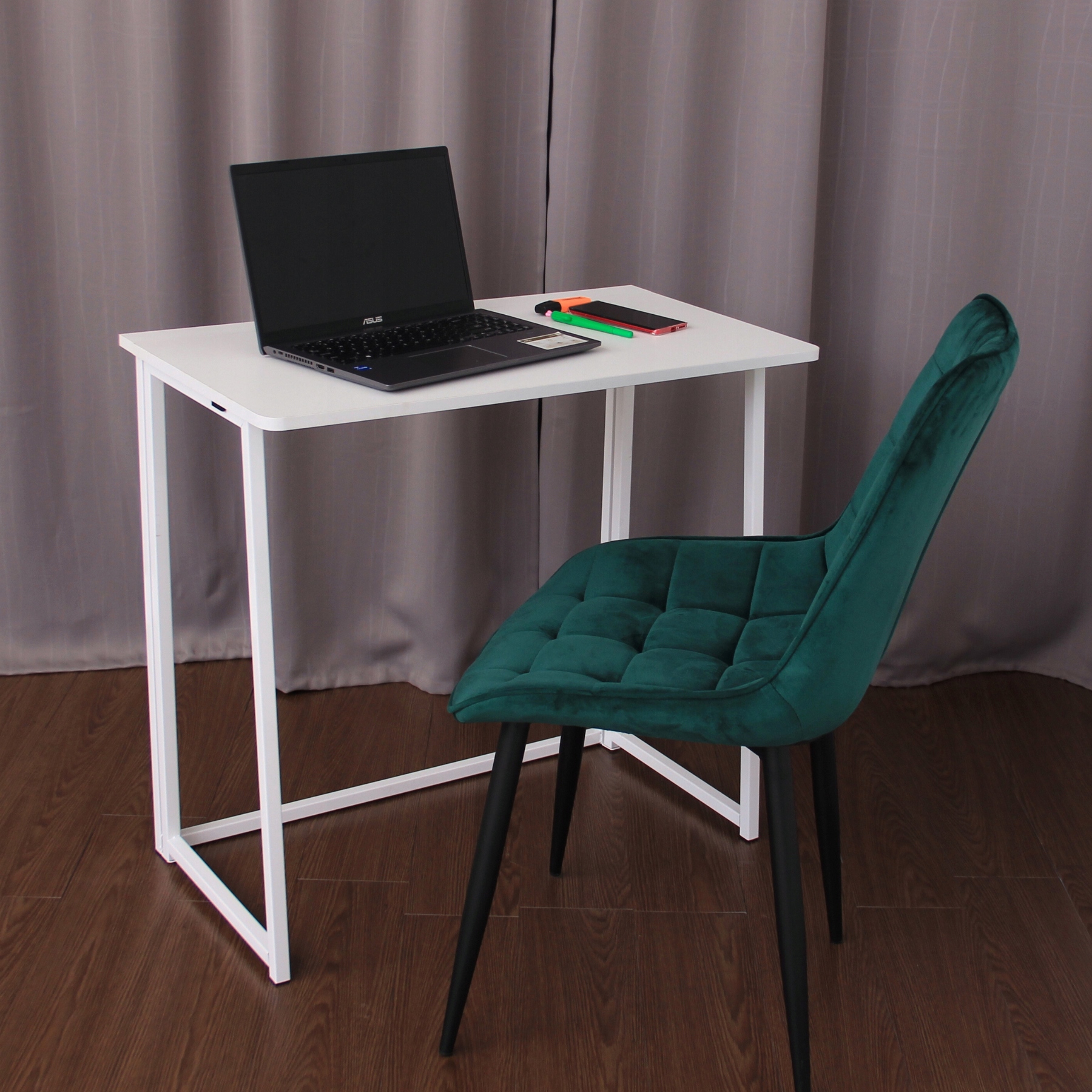 Biurko Składane Białe BoHome Stolik Toaletka Komputerowe Laptop Ska* Office Marka inna