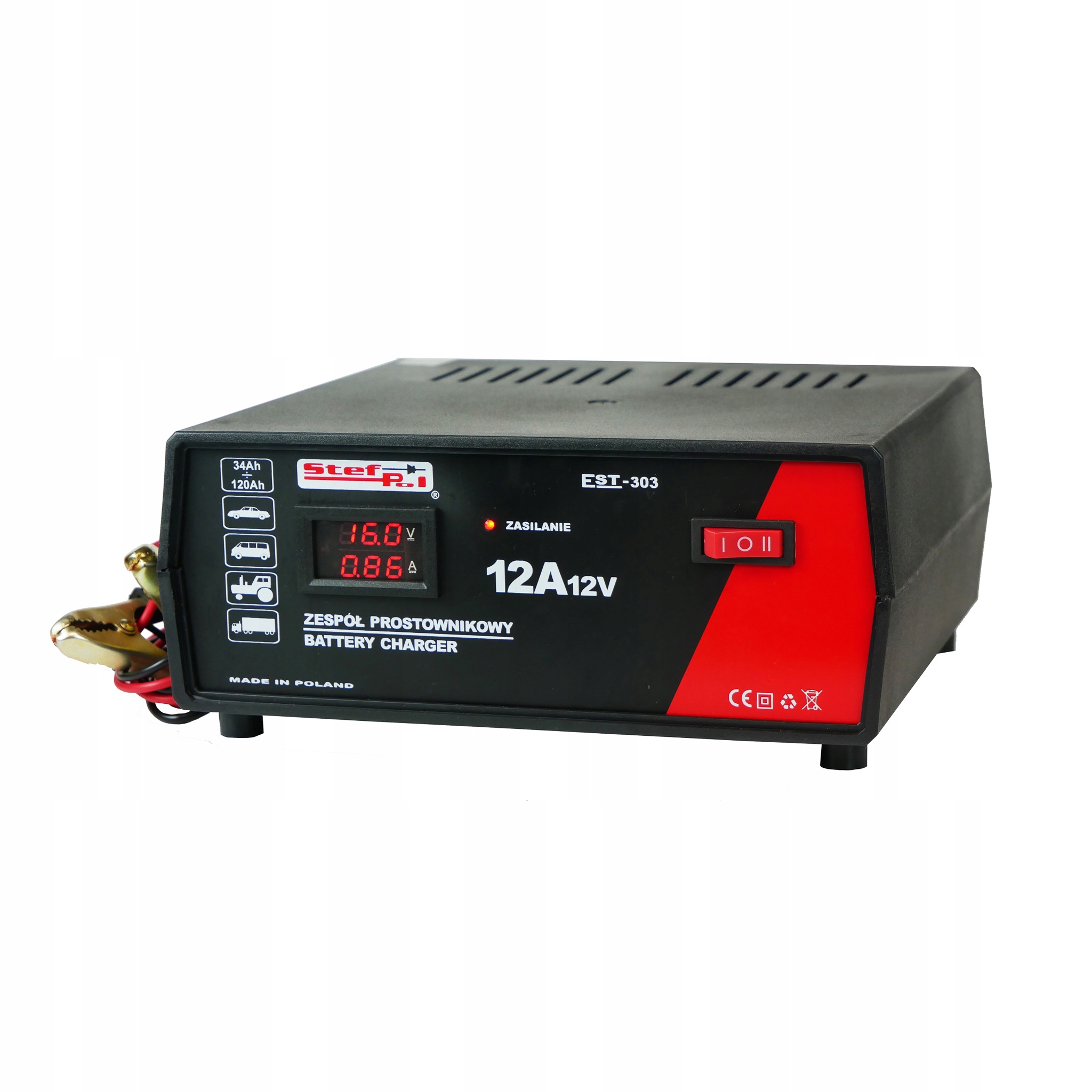 Prostownik EST-303 12V/12A