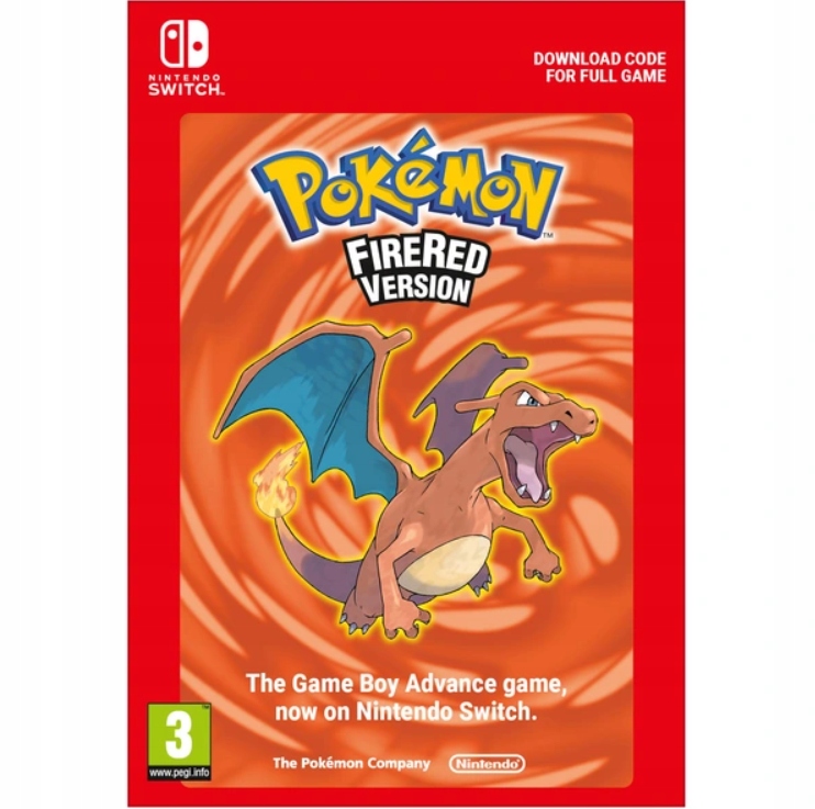 Pokemon FireRed Version Nintendo Switch cyfrowa klucz bez VPN