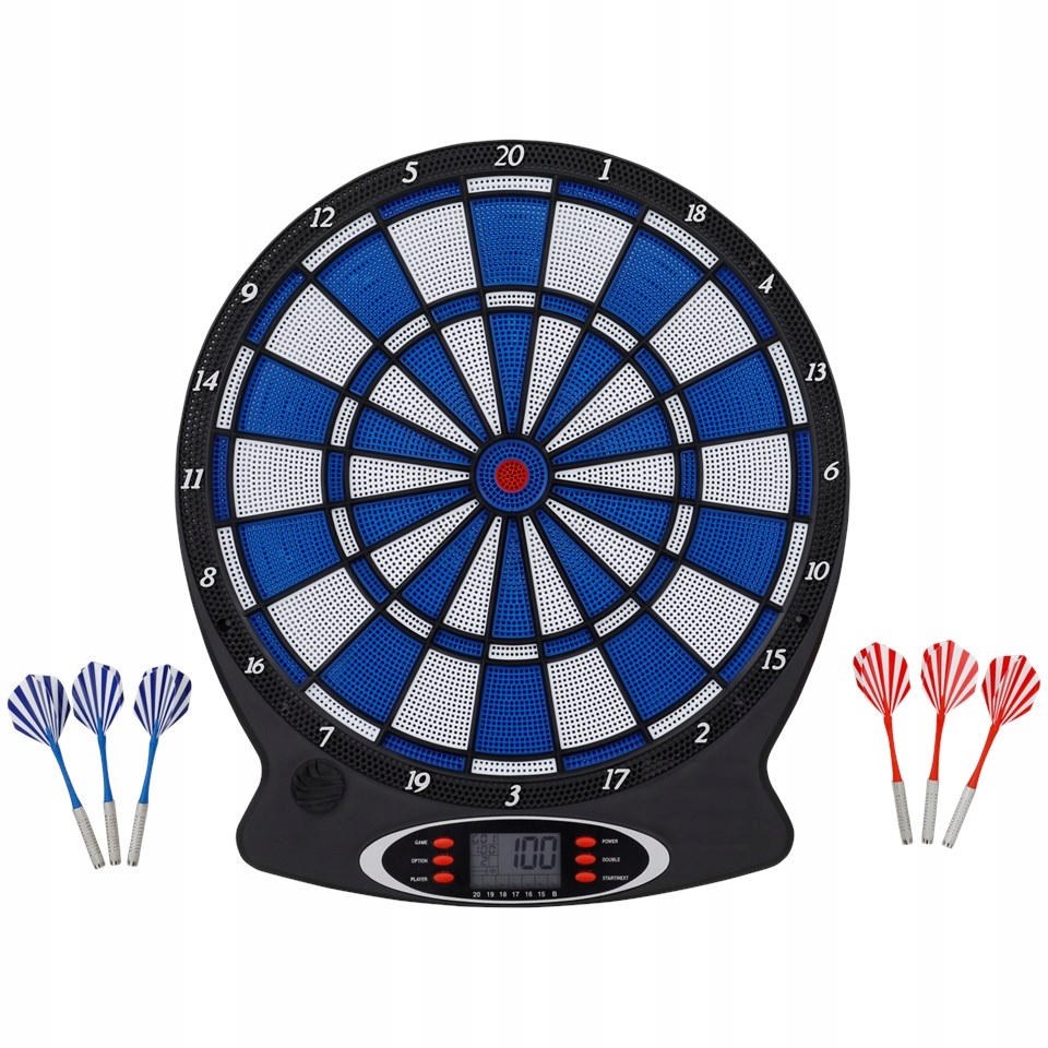 Tarcza dart elektroniczna do gry w darta zestaw 6 szt rzutki lotki