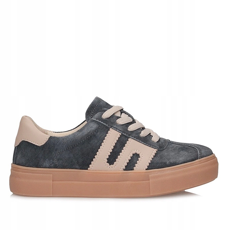 Módní kožené polobotky na platformě Filippo DP6798/25 Gr Be